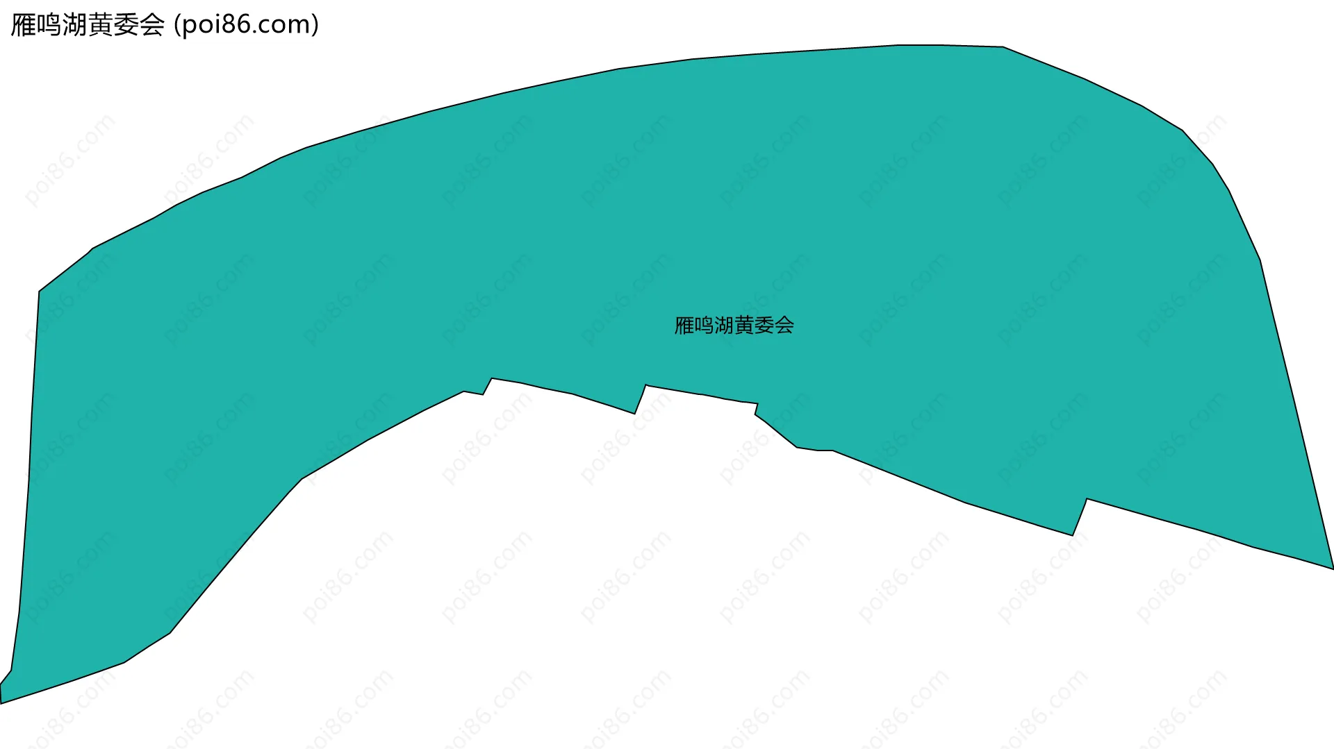 雁鸣湖黄委会边界地图
