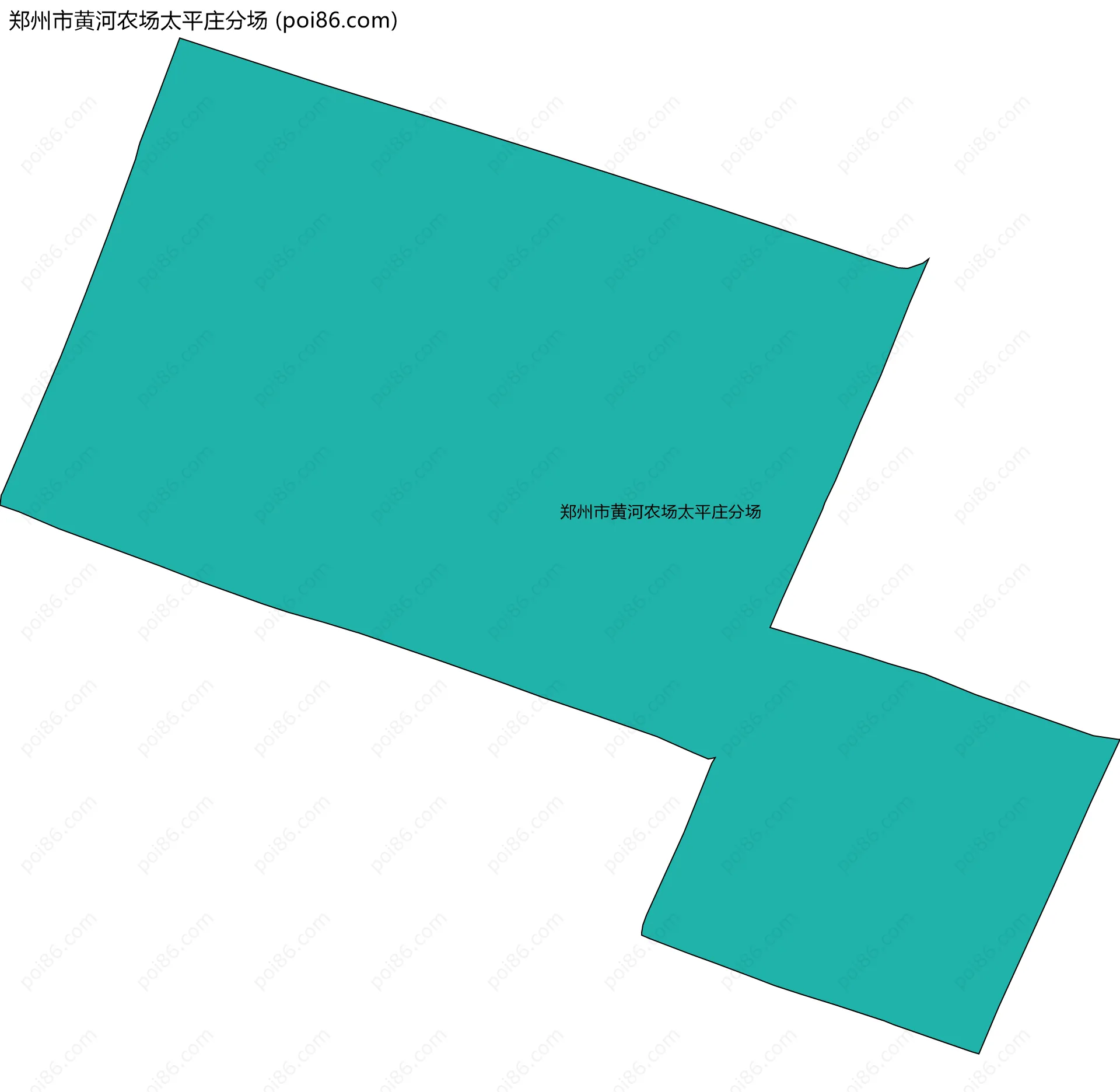 郑州市黄河农场太平庄分场边界地图