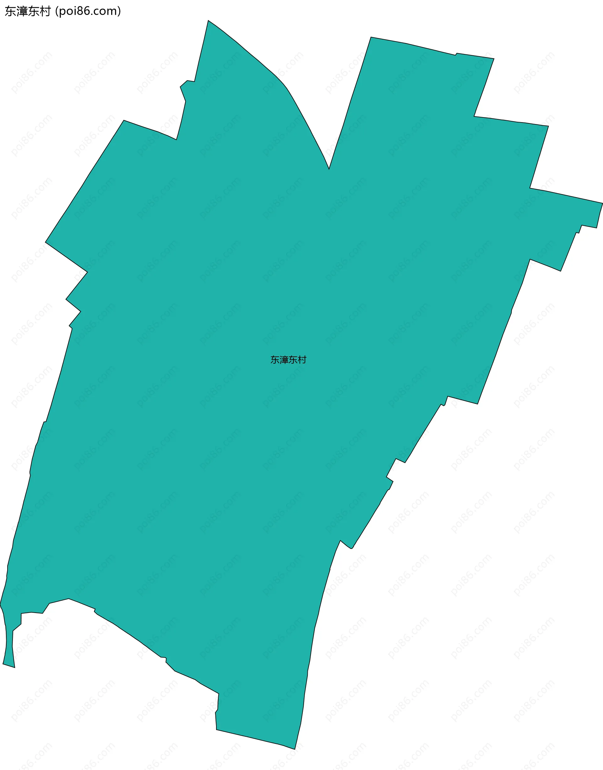 东漳东村边界地图