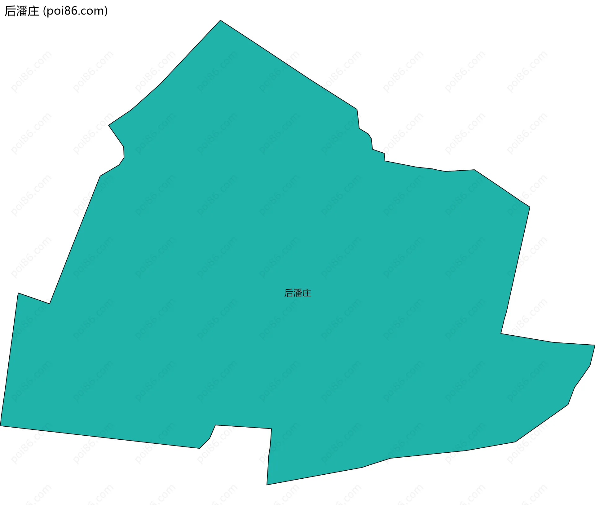 后潘庄边界地图
