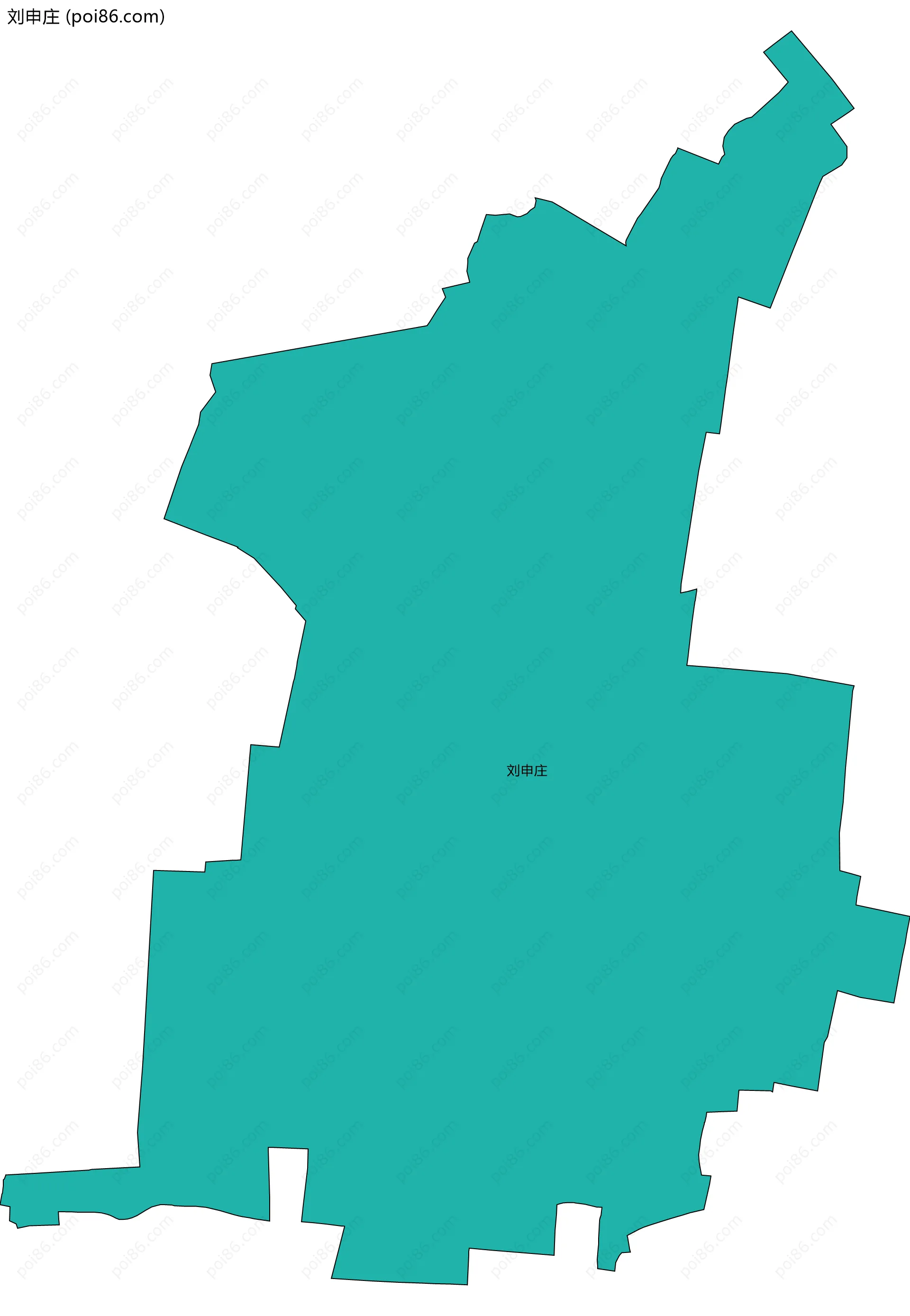 刘申庄边界地图