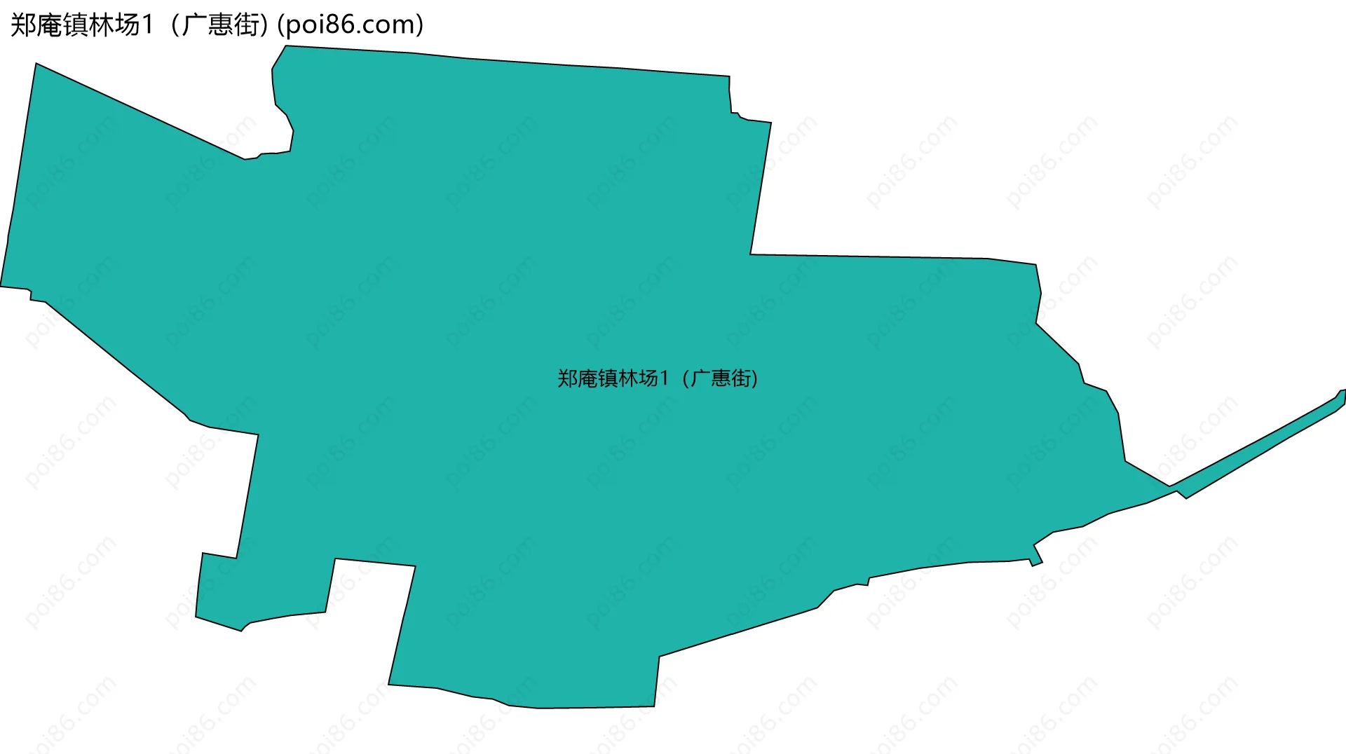 郑庵镇林场1（广惠街)边界地图