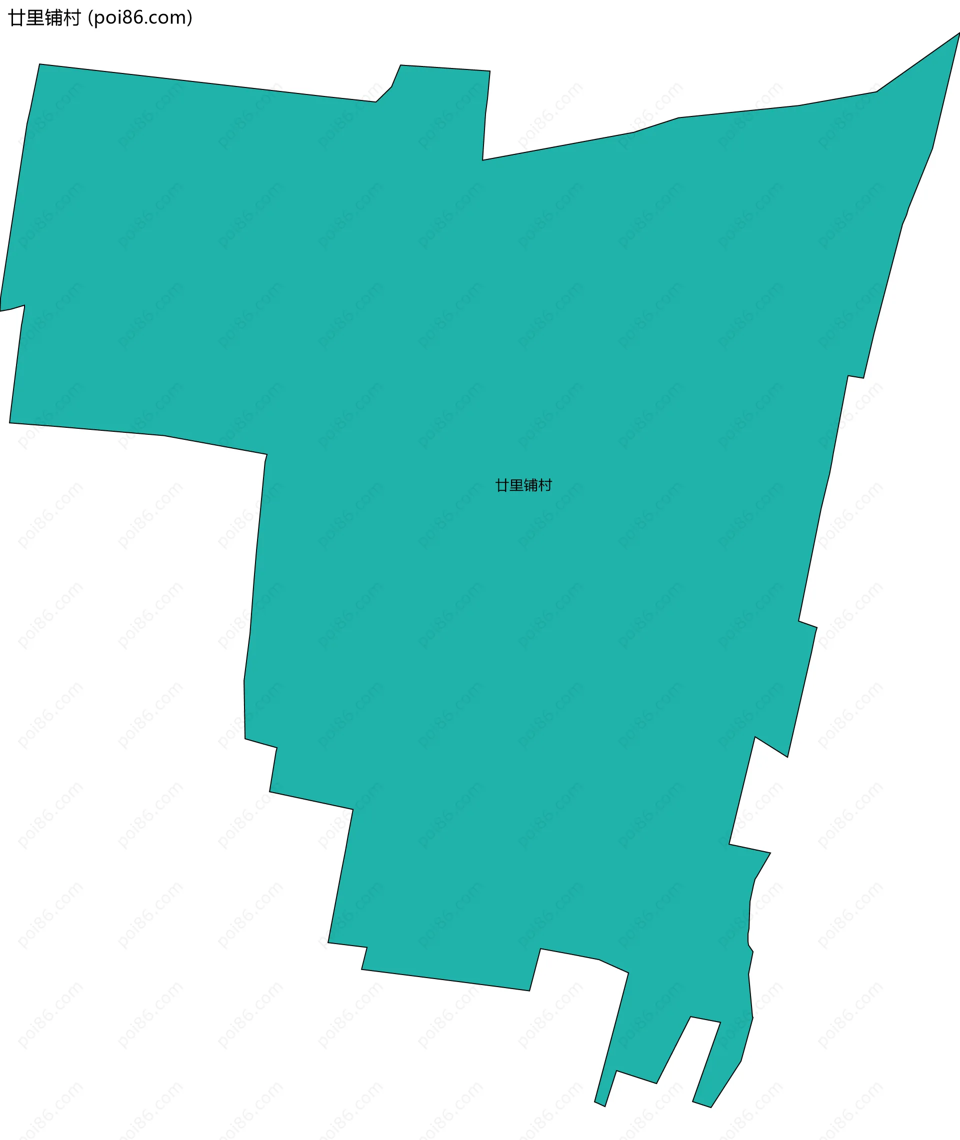 廿里铺村边界地图