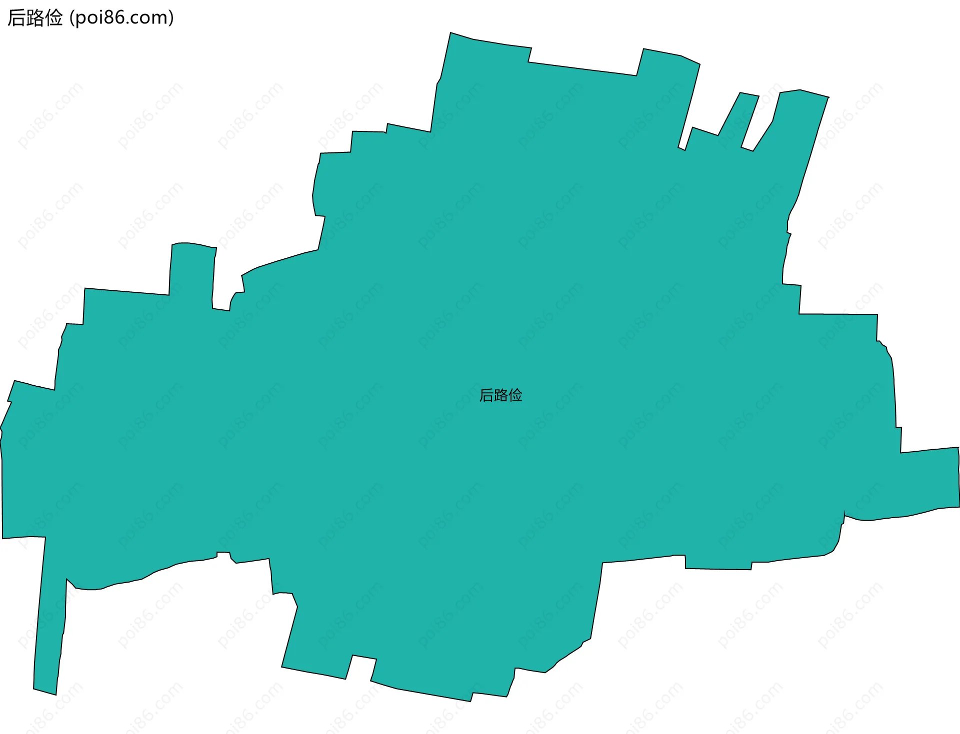 后路俭边界地图