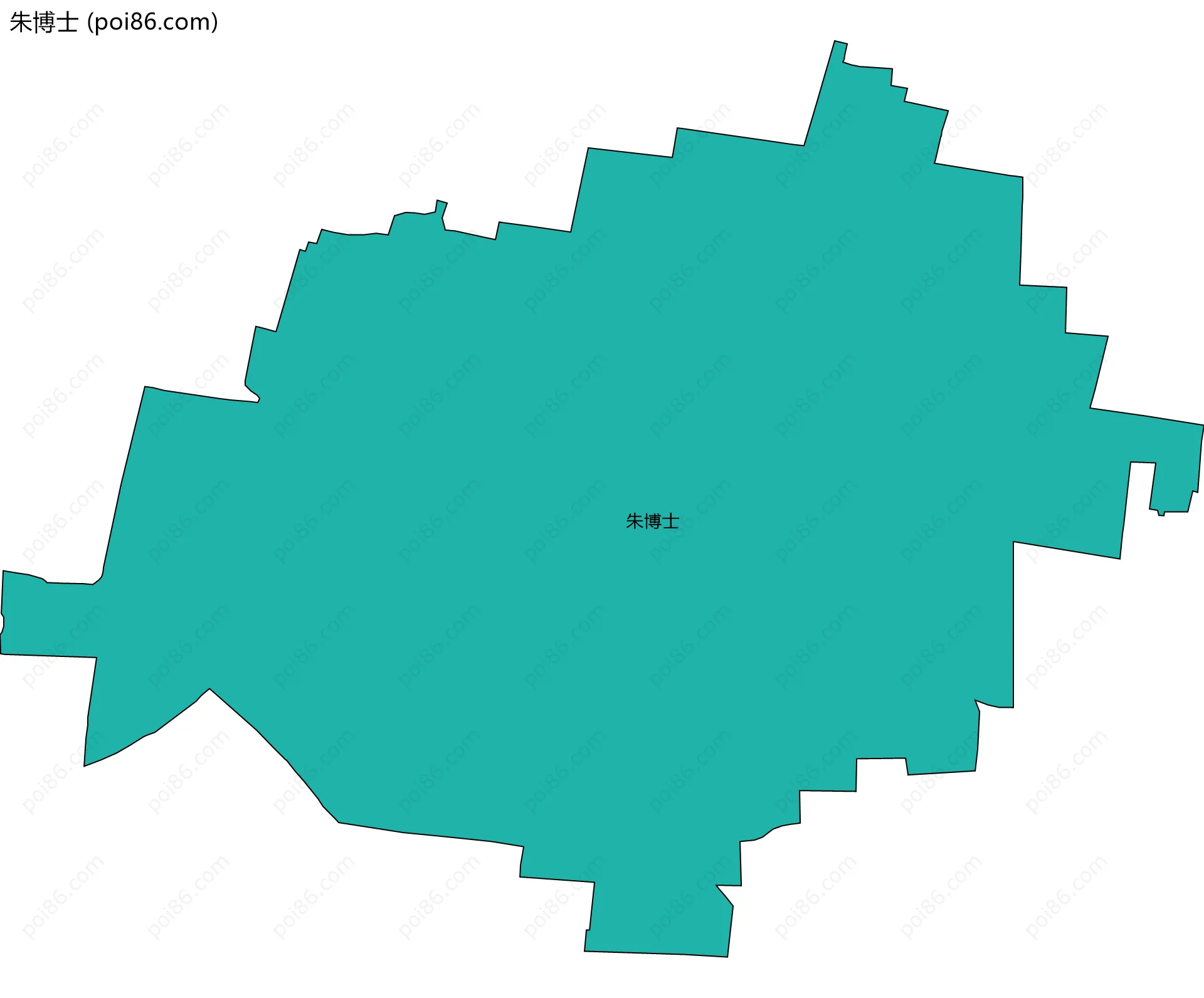 朱博士边界地图