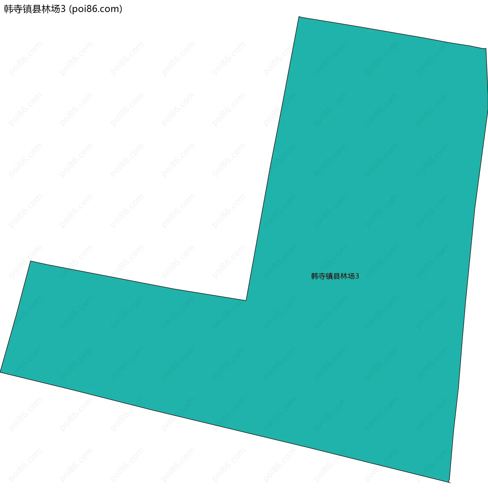 韩寺镇县林场3边界地图