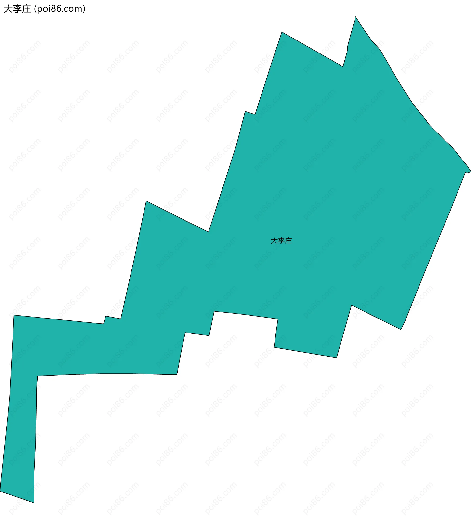 大李庄边界地图