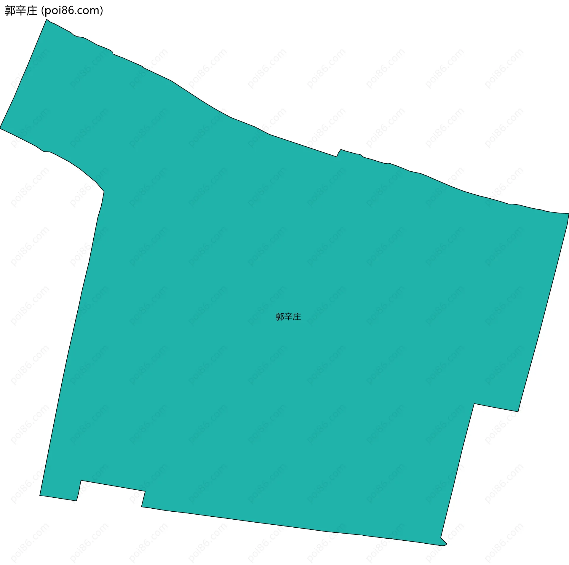 郭辛庄边界地图