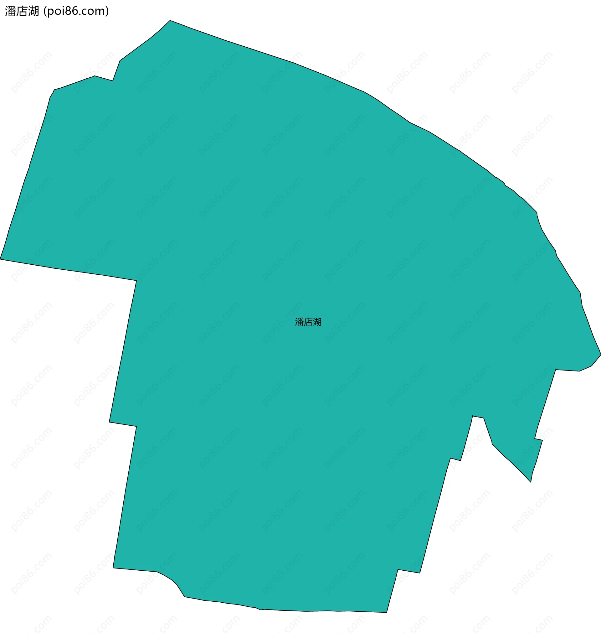 潘店湖边界地图