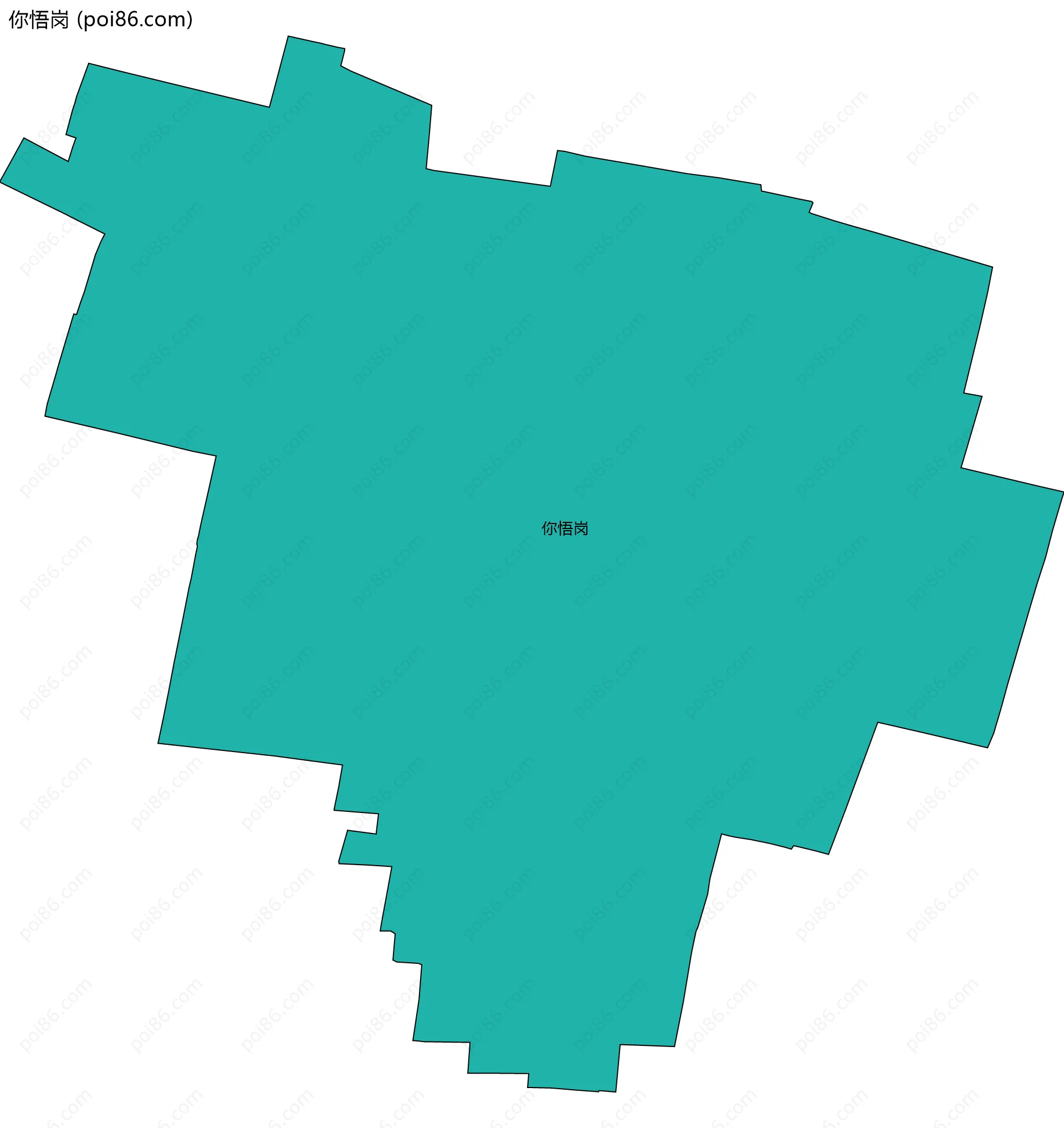 你悟岗边界地图