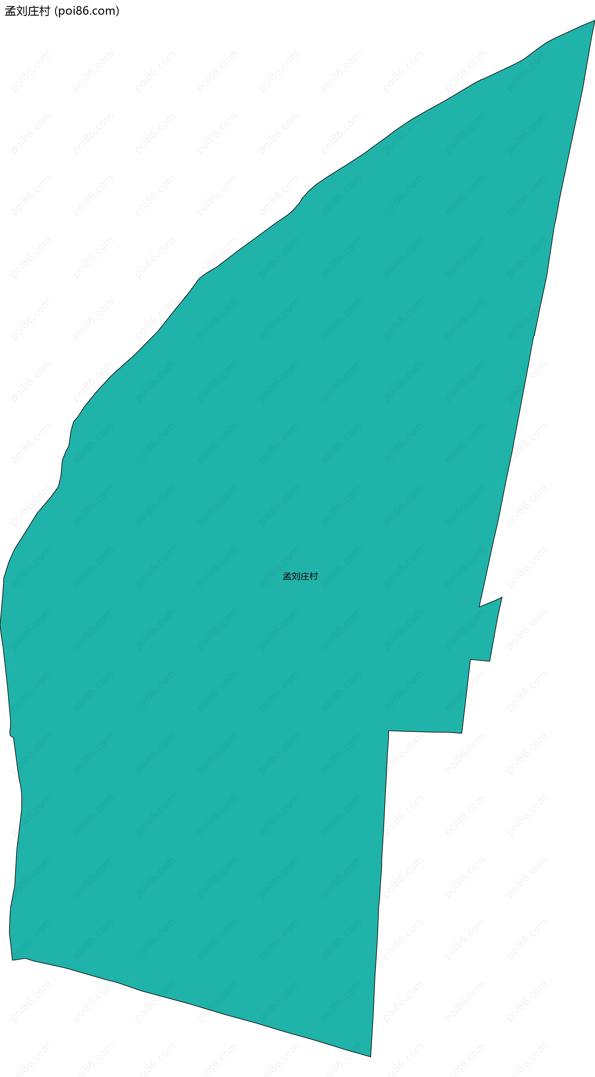 孟刘庄村边界地图