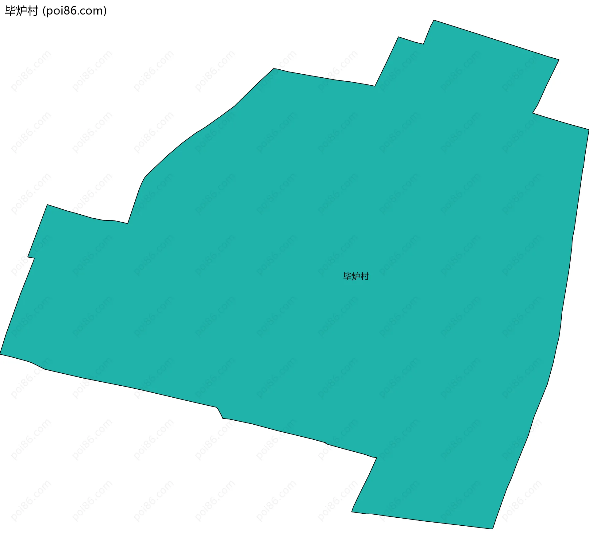 毕炉村边界地图
