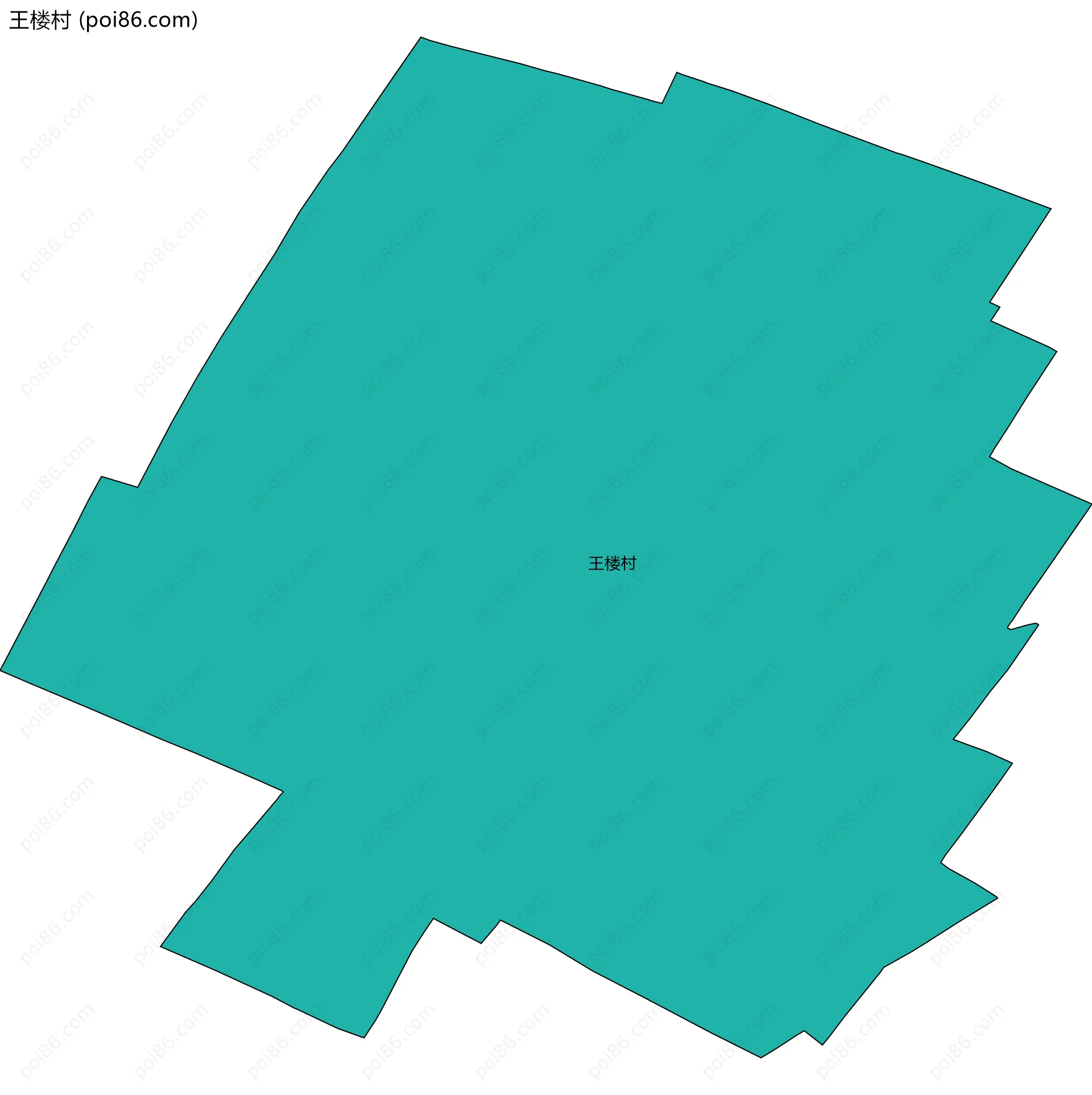 王楼村边界地图
