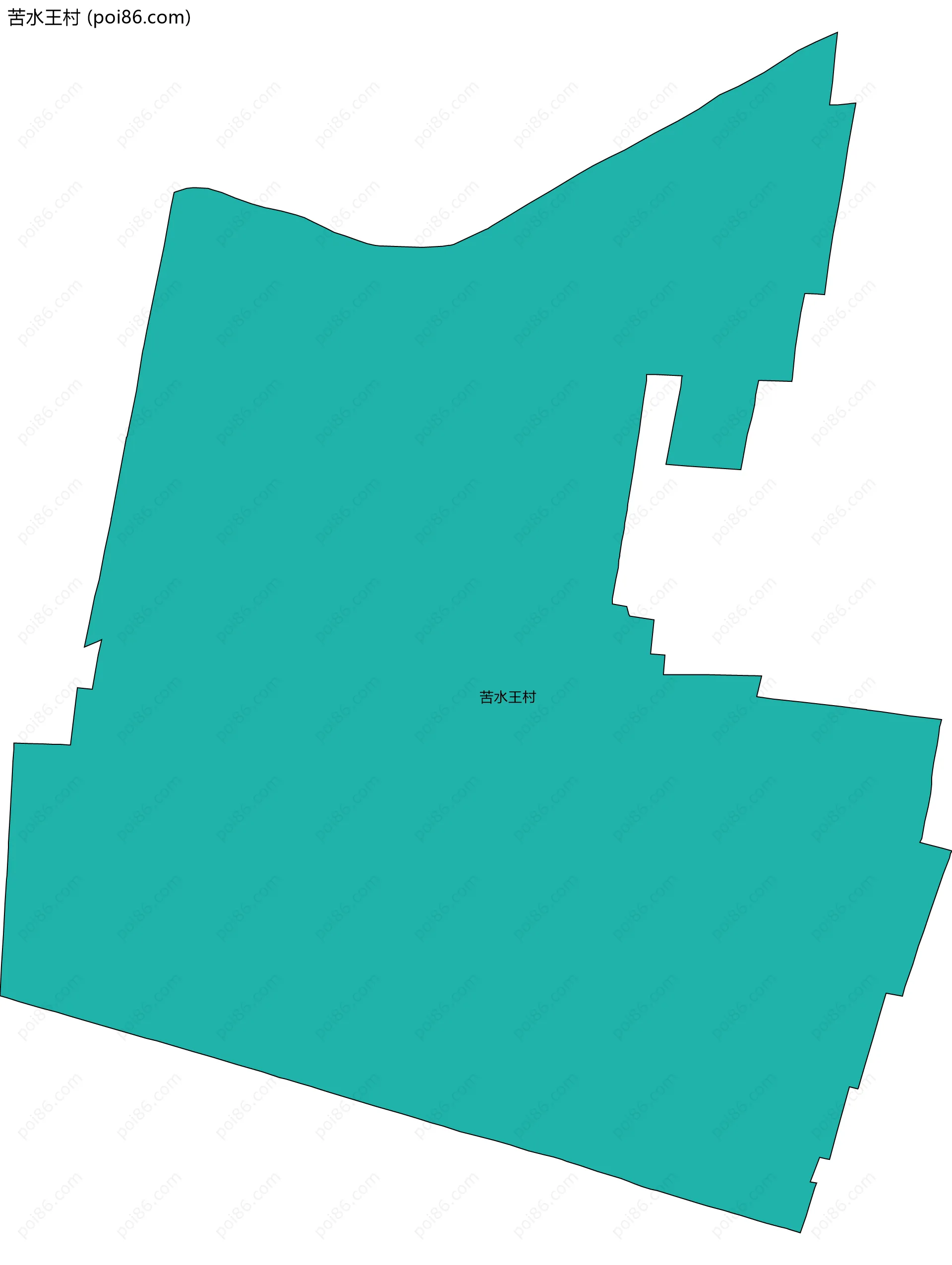 苦水王村边界地图