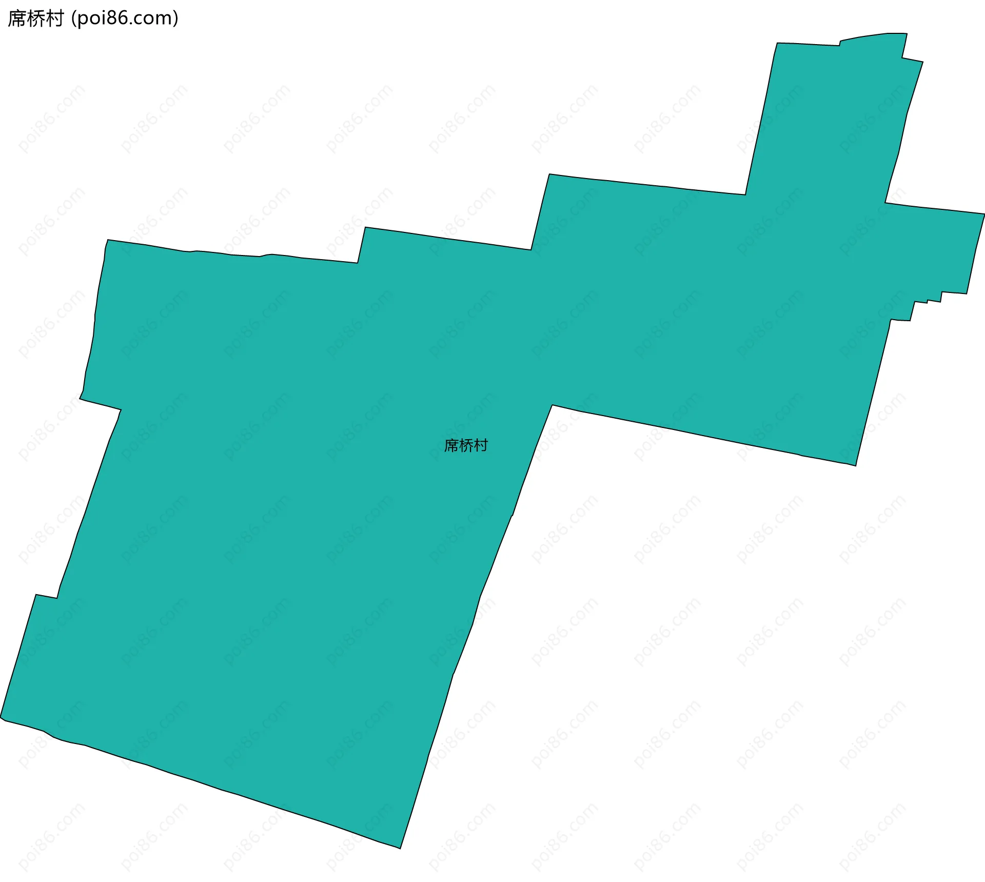 席桥村边界地图