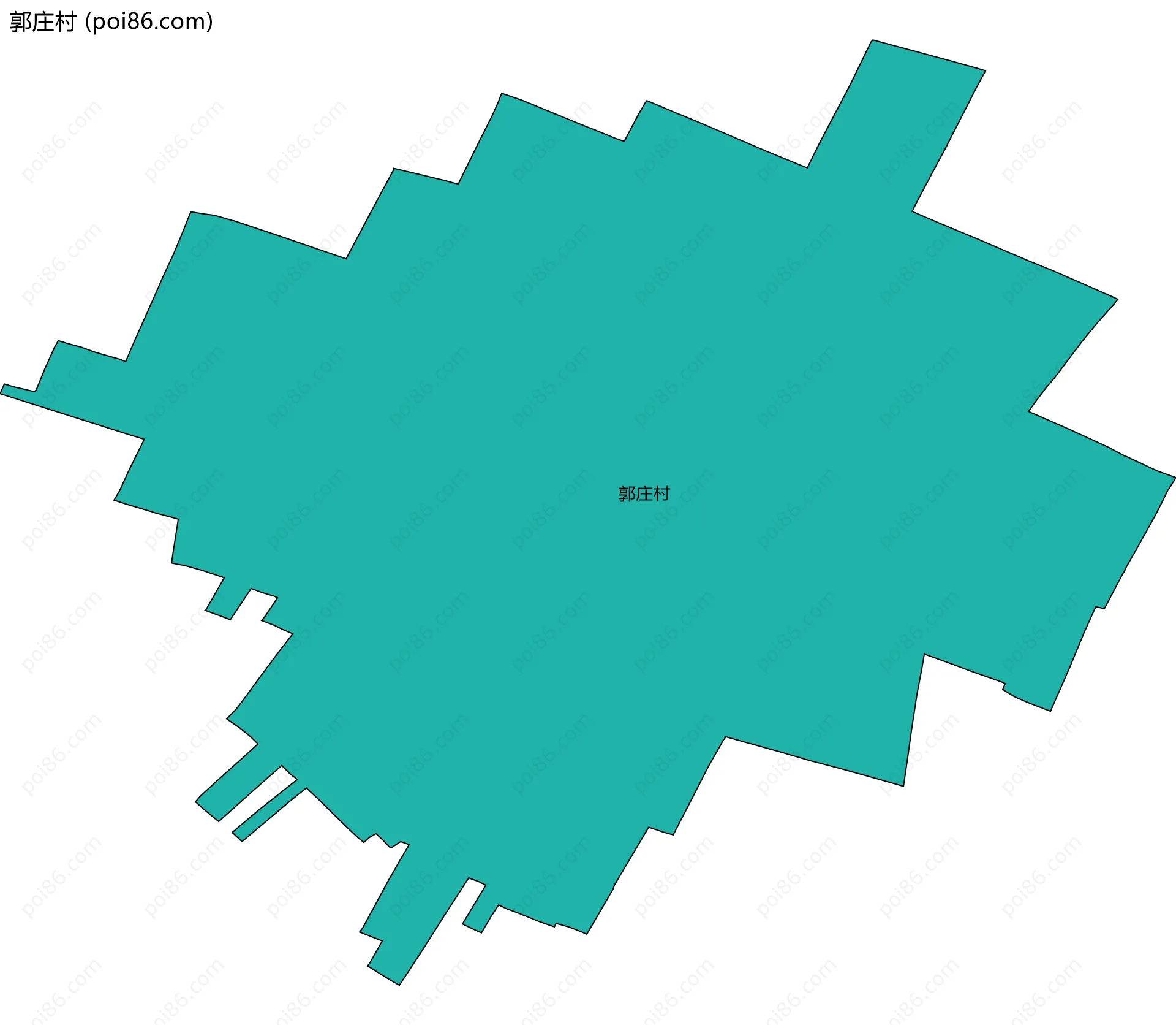 郭庄村边界地图