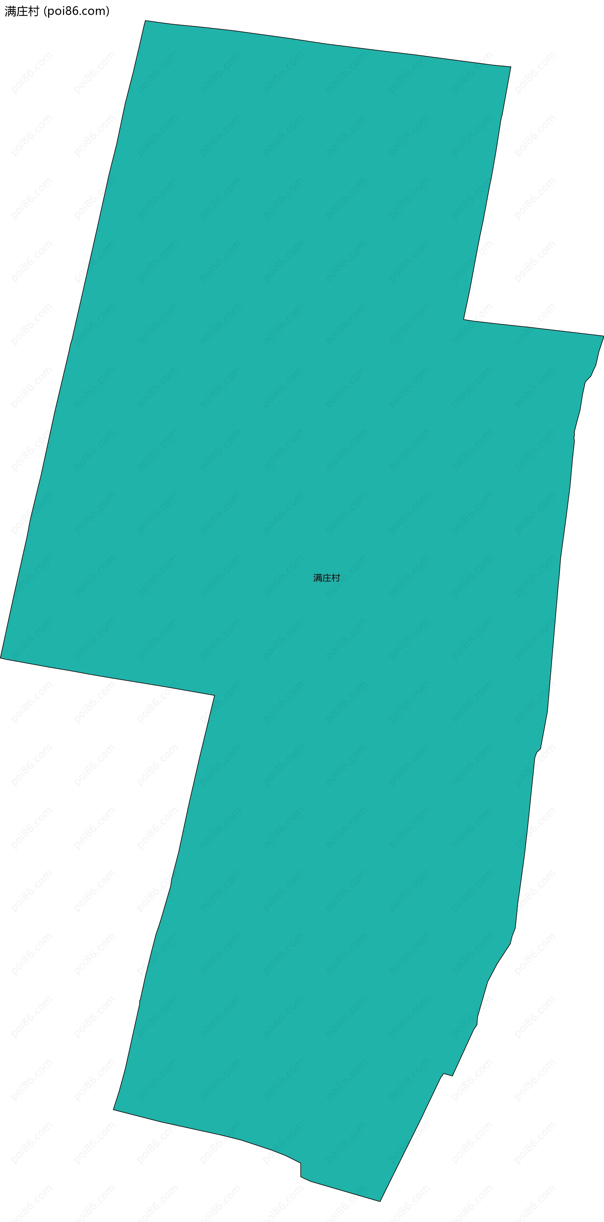 满庄村边界地图