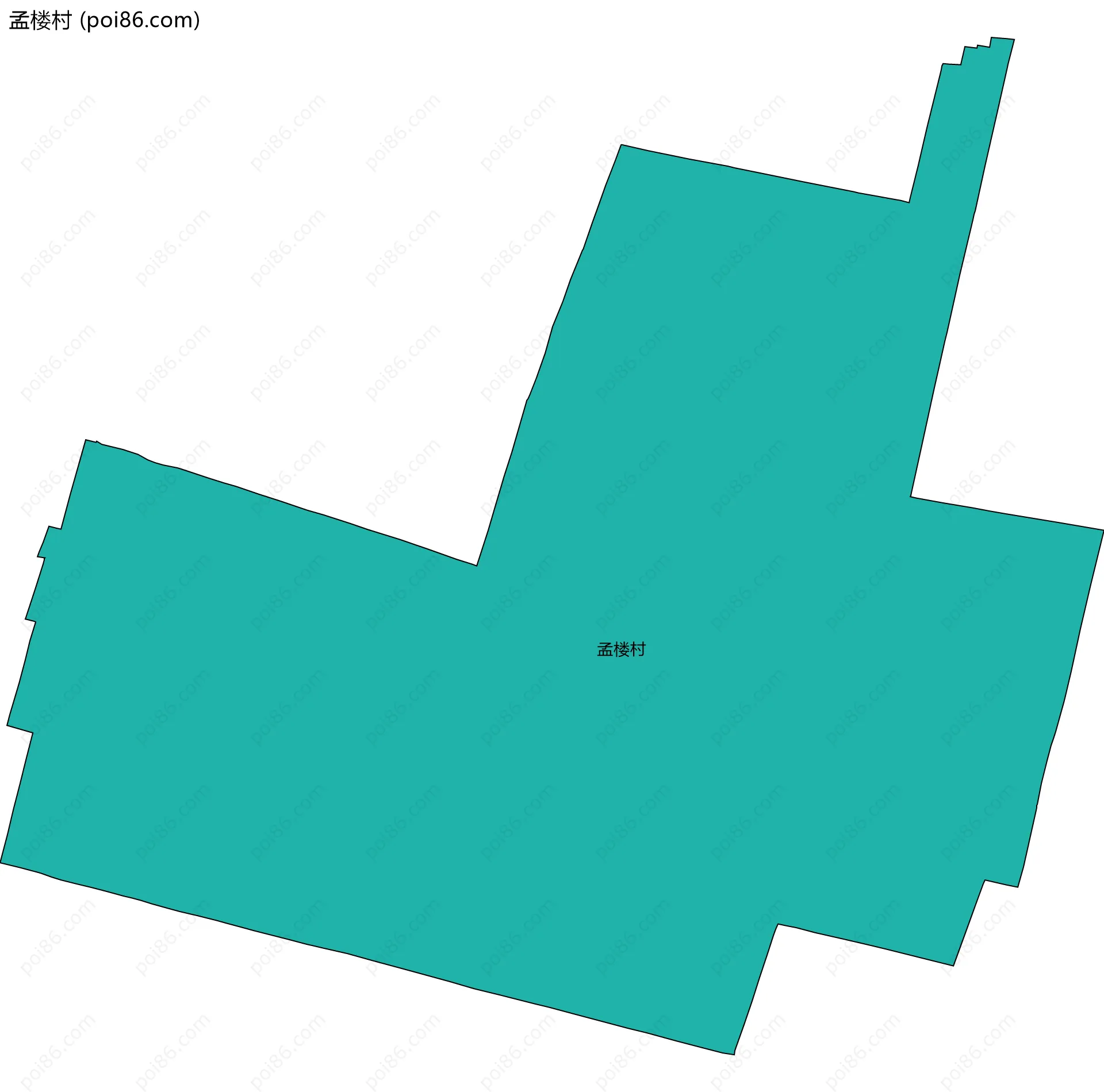 孟楼村边界地图