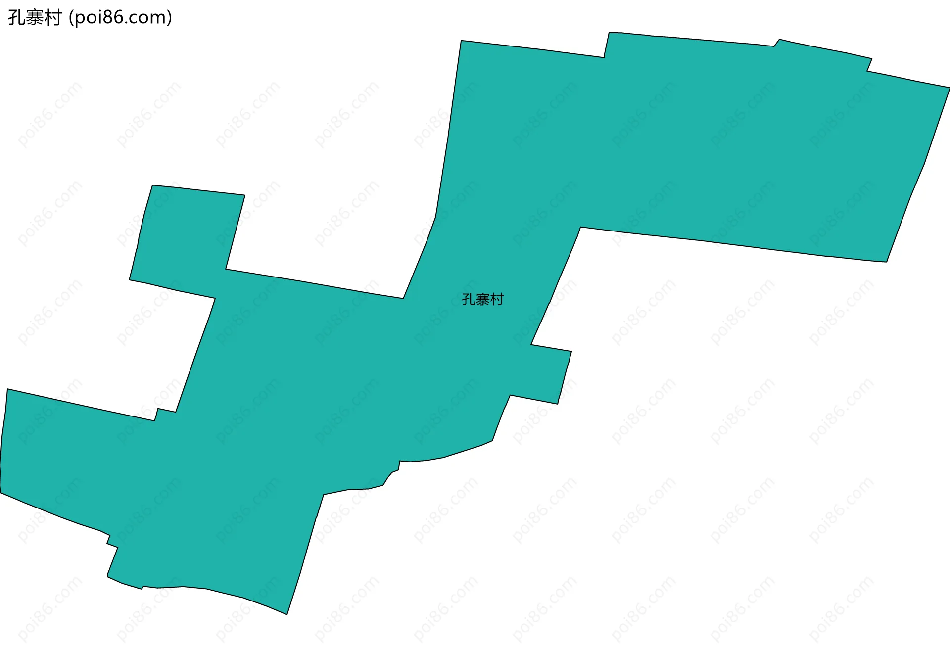 孔寨村边界地图