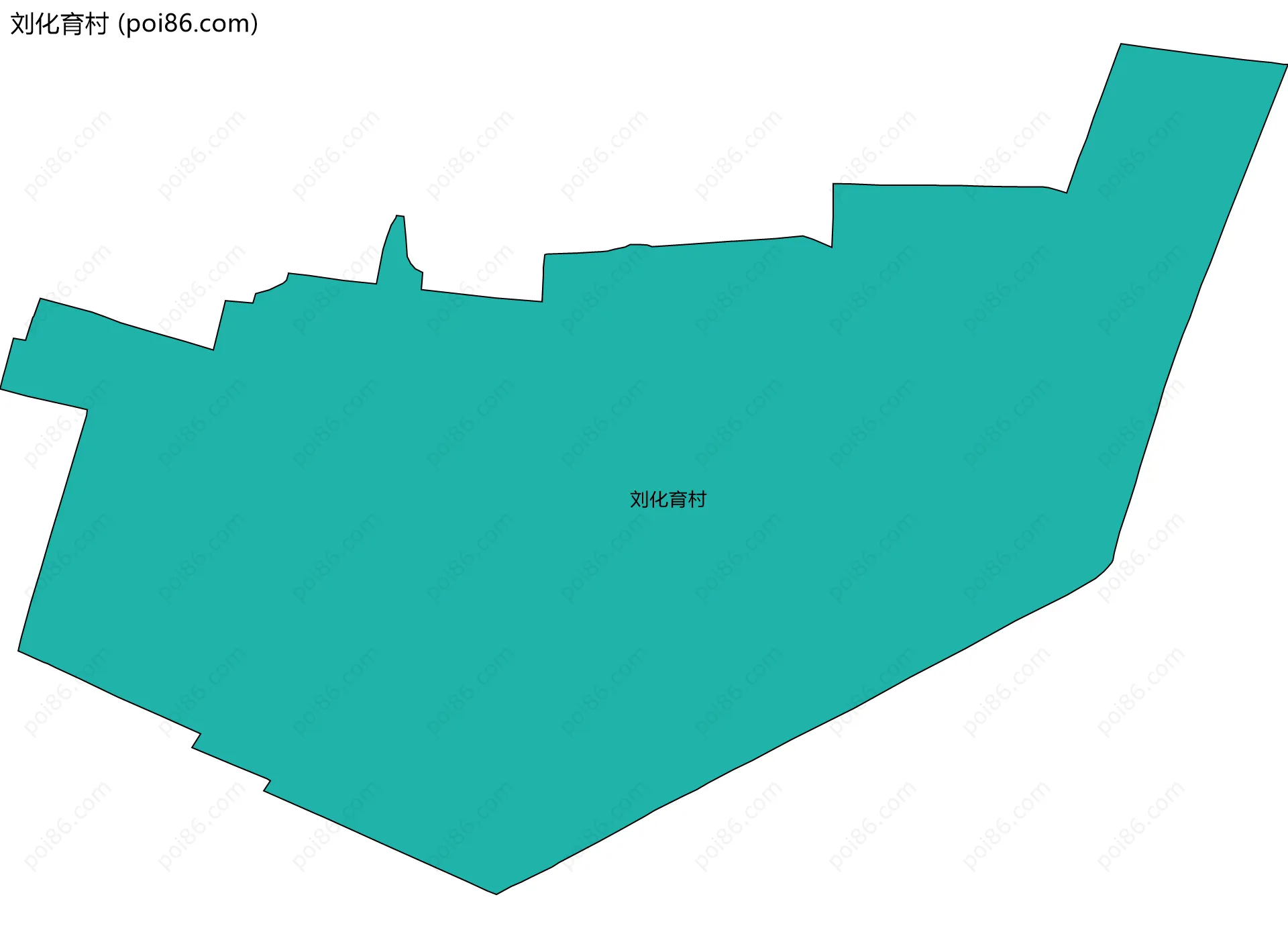 刘化育村边界地图