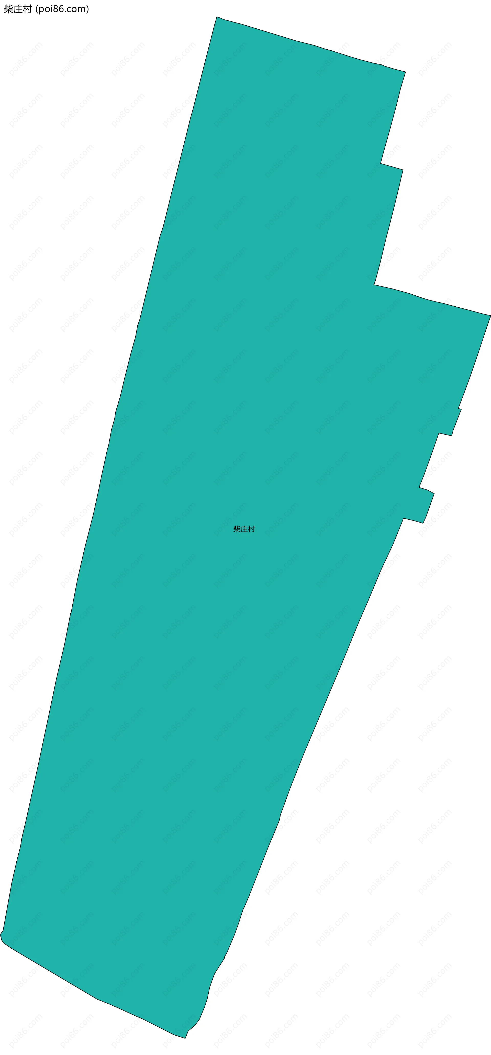 柴庄村边界地图