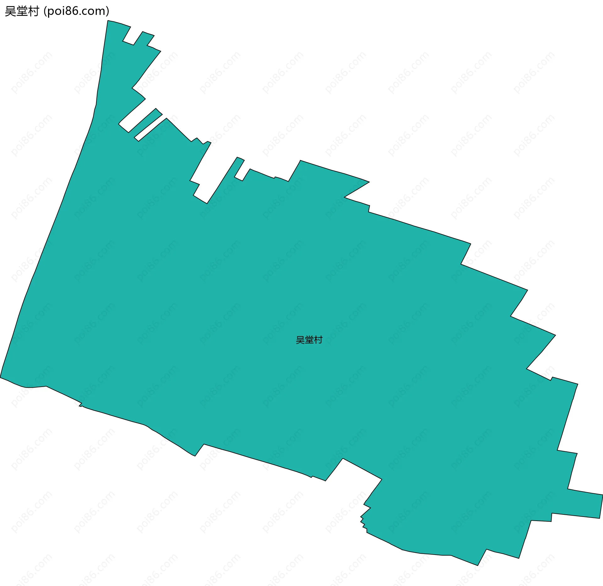 吴堂村边界地图