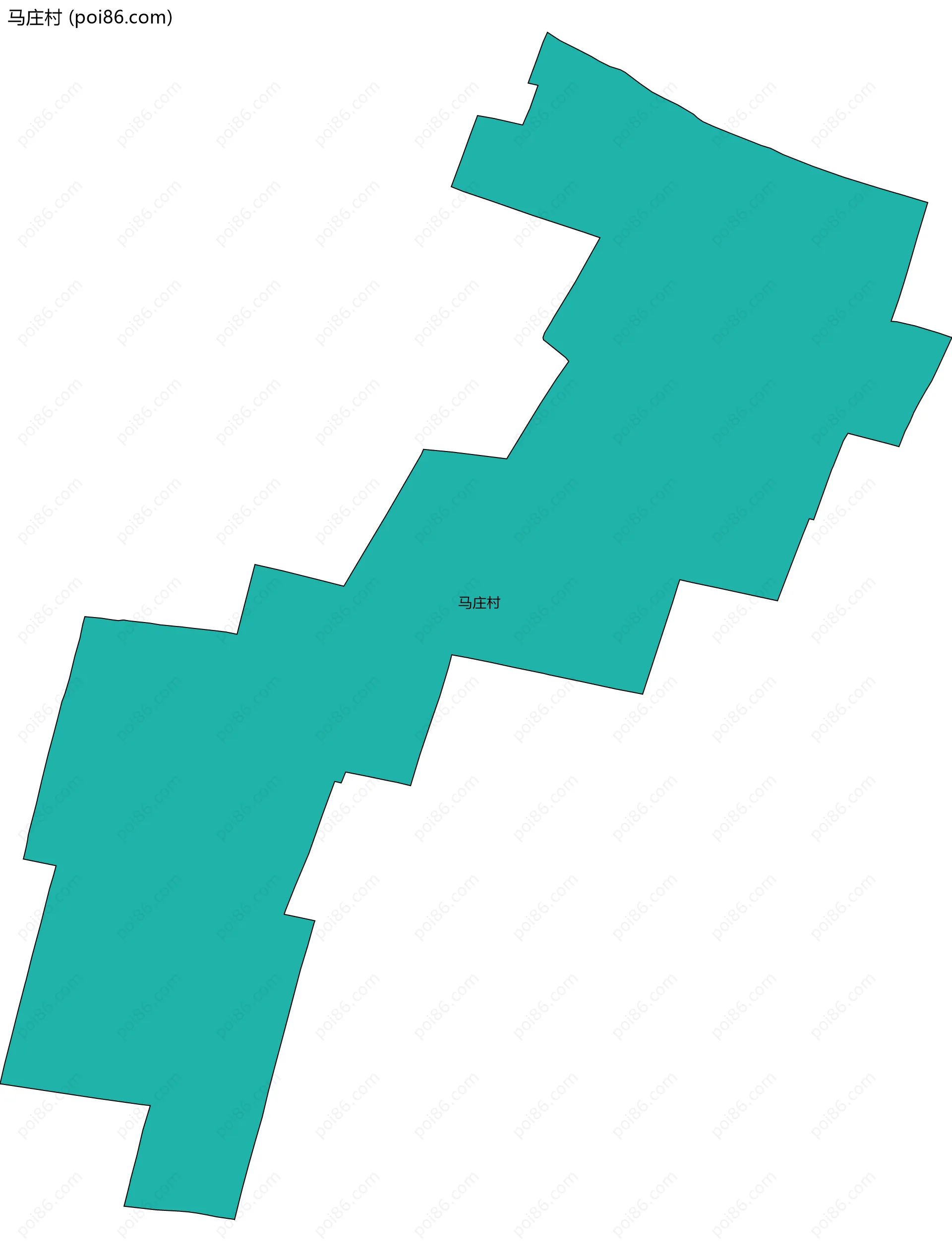 马庄村边界地图