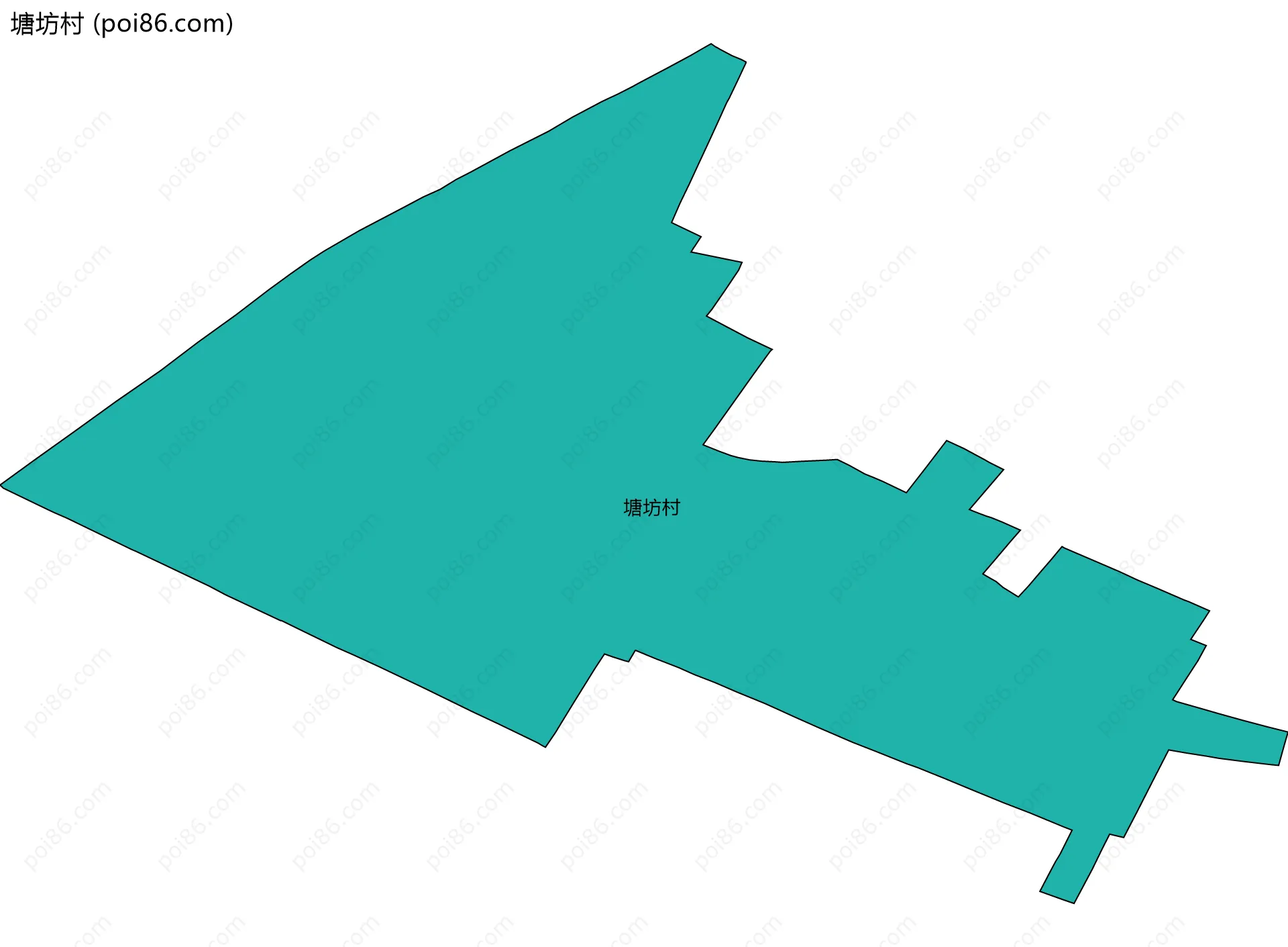塘坊村边界地图