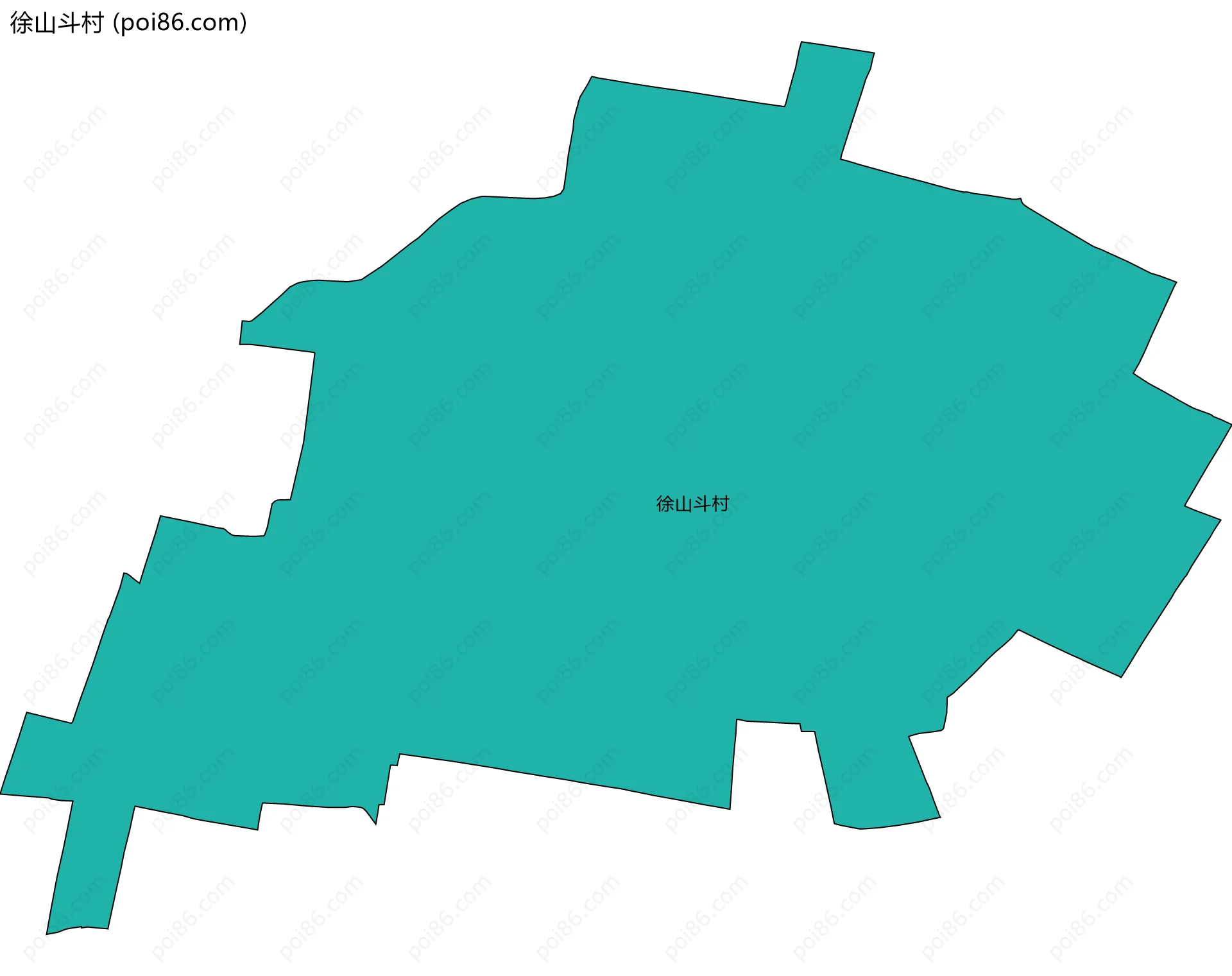 徐山斗村边界地图