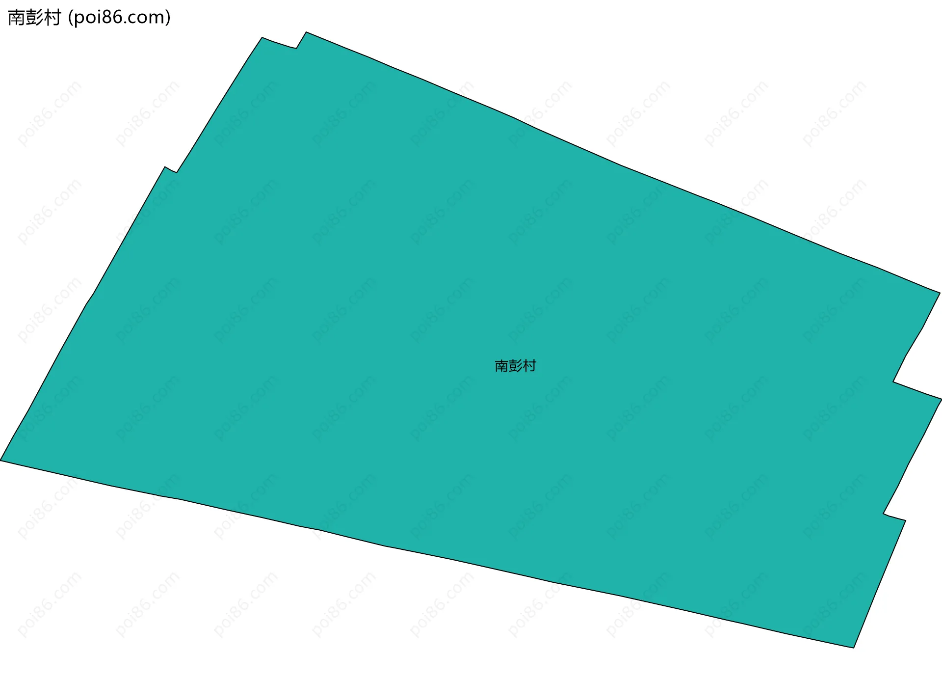南彭村边界地图
