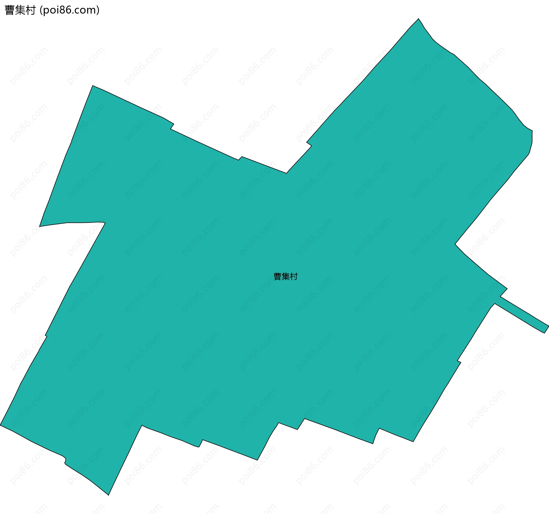 曹集村边界地图