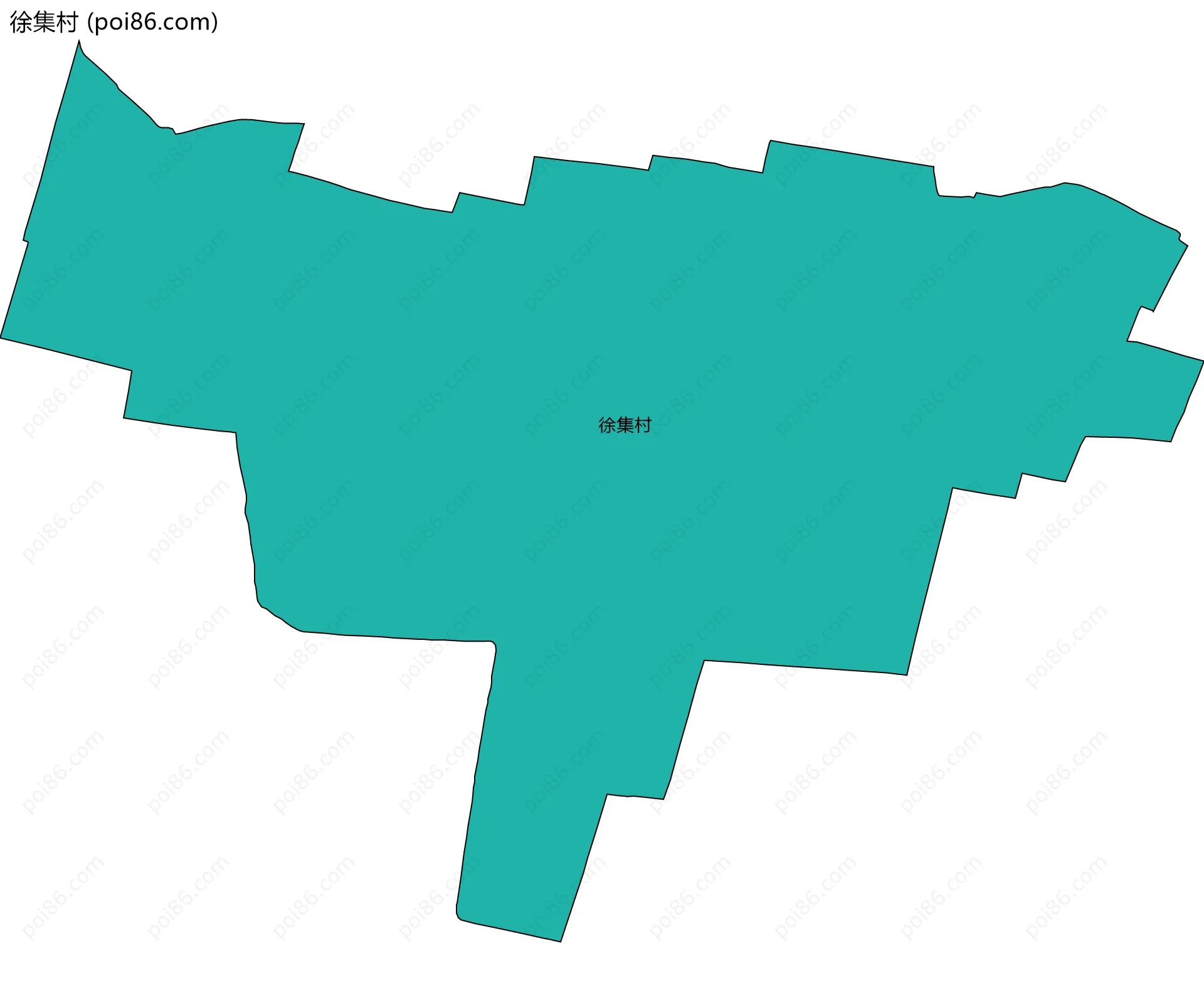 徐集村边界地图