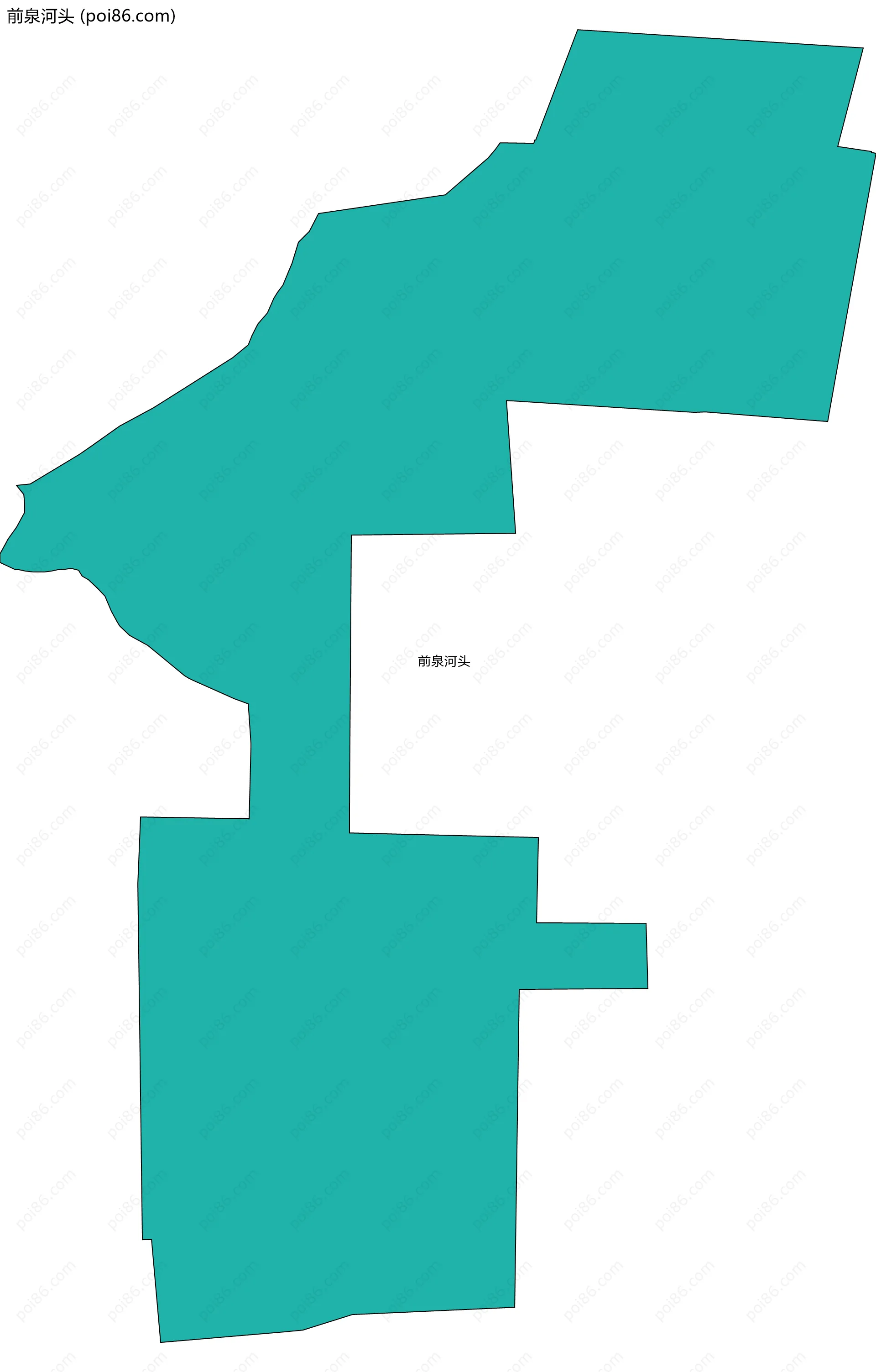 前泉河头边界地图