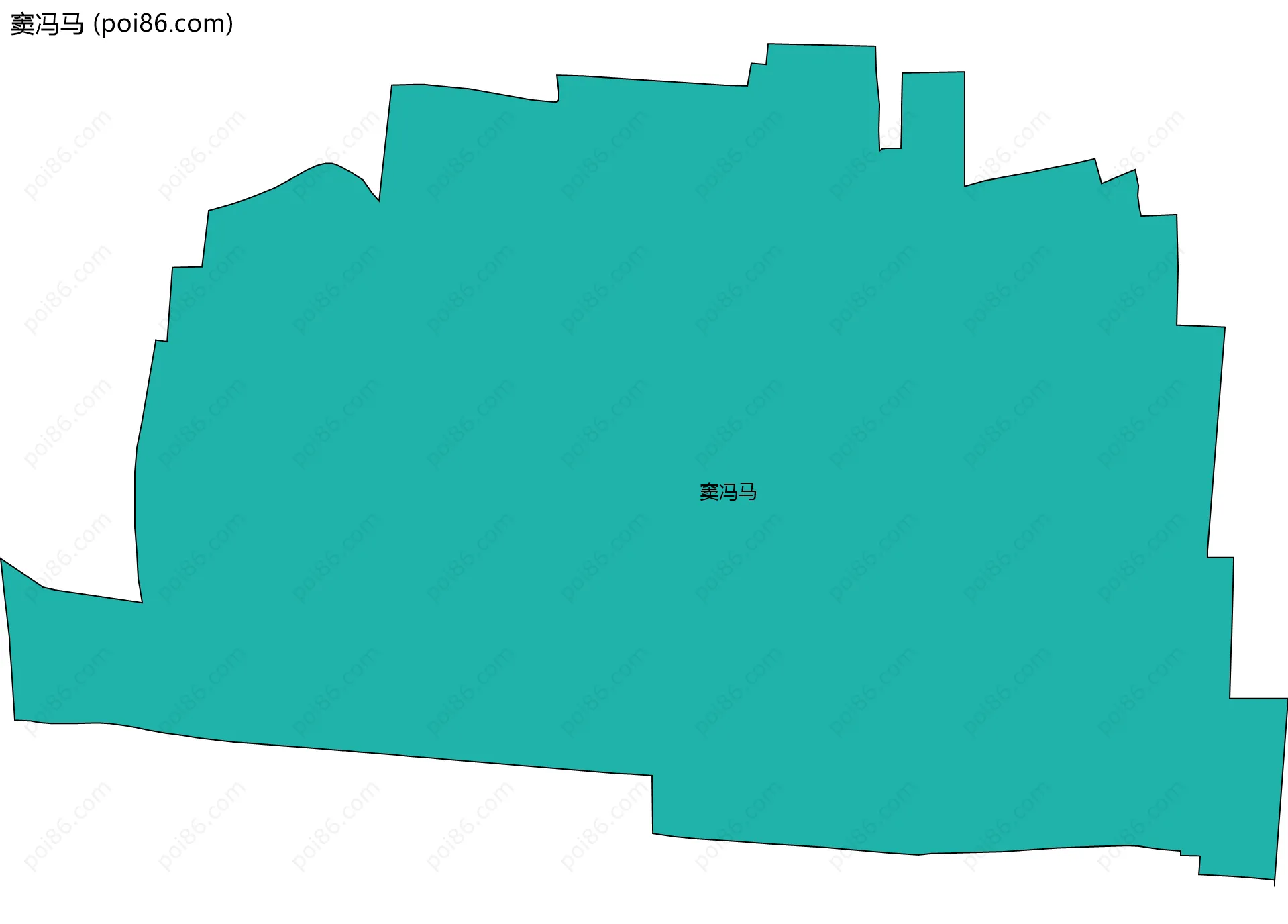 窦冯马边界地图