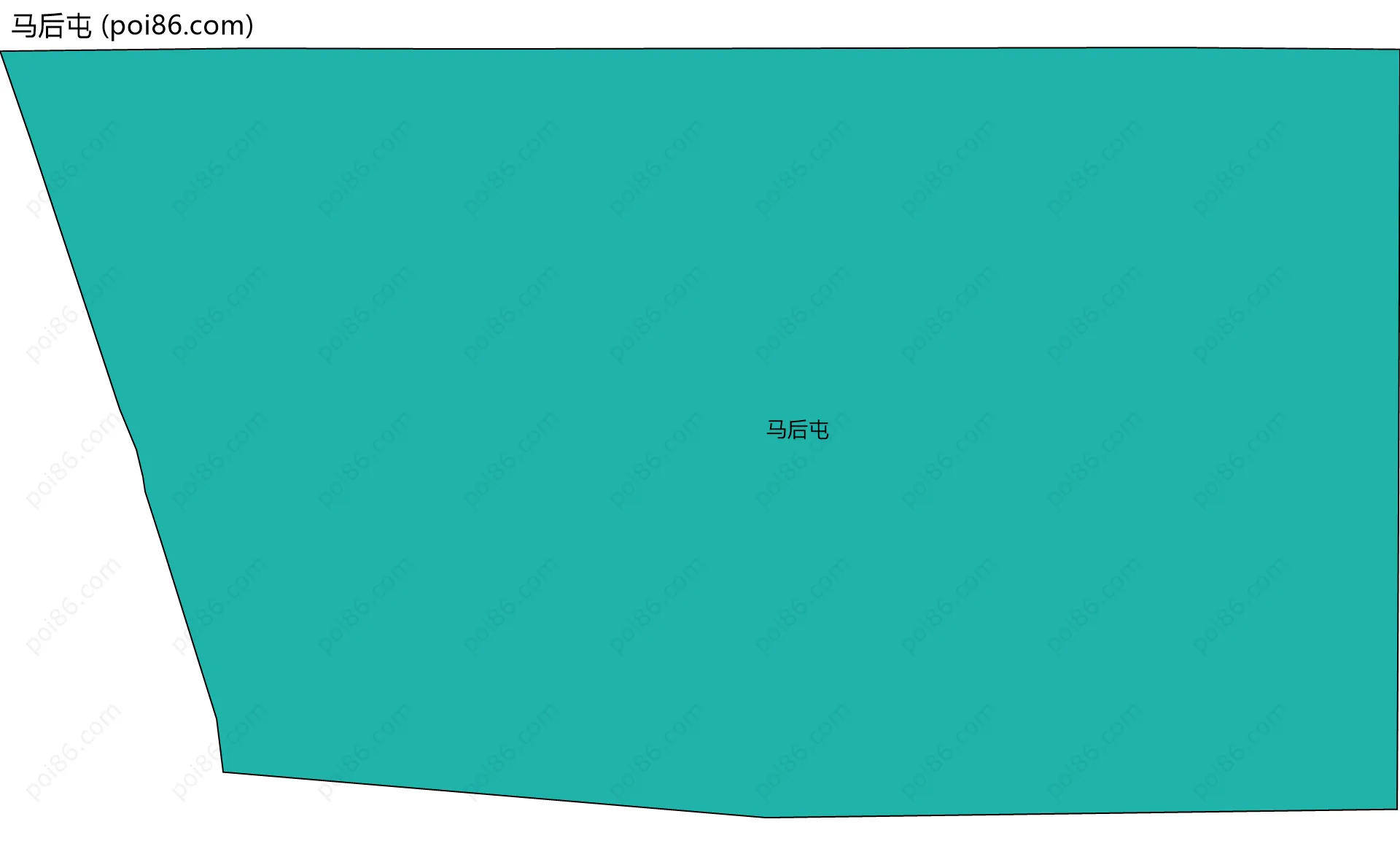 马后屯边界地图