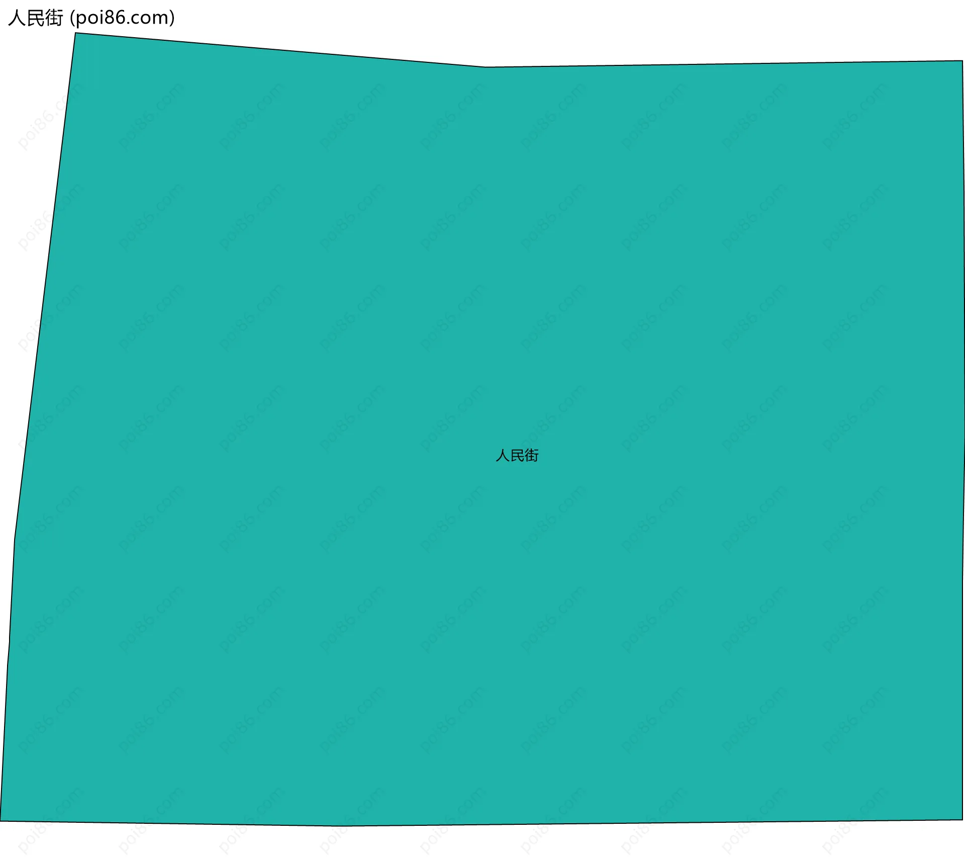 人民街边界地图