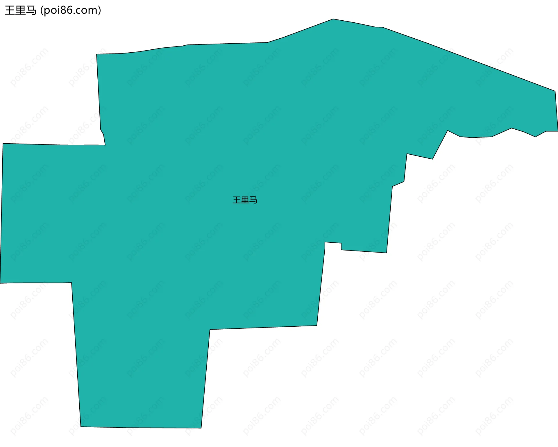 王里马边界地图