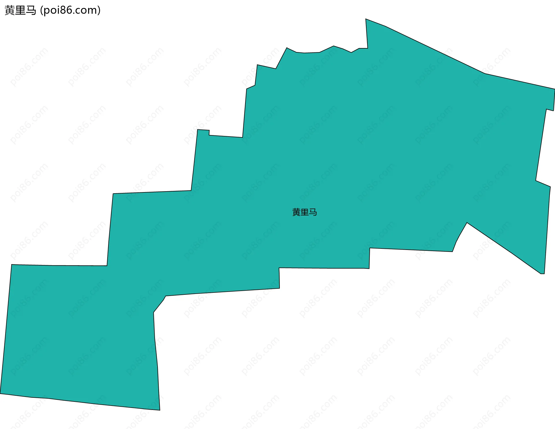 黄里马边界地图