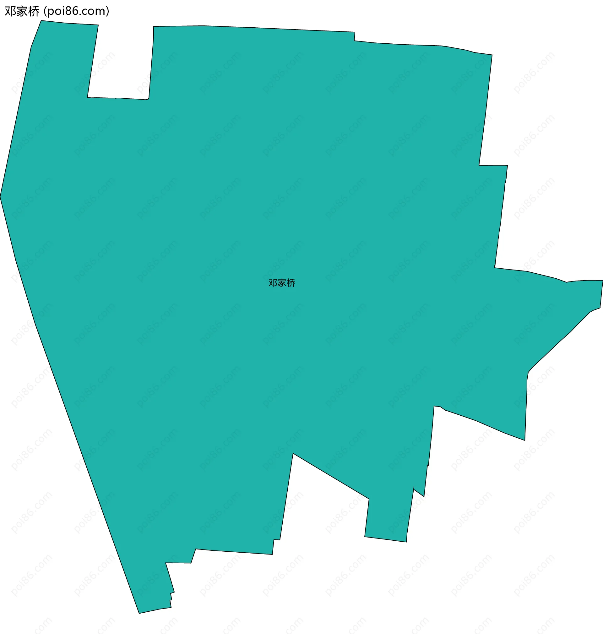 邓家桥边界地图