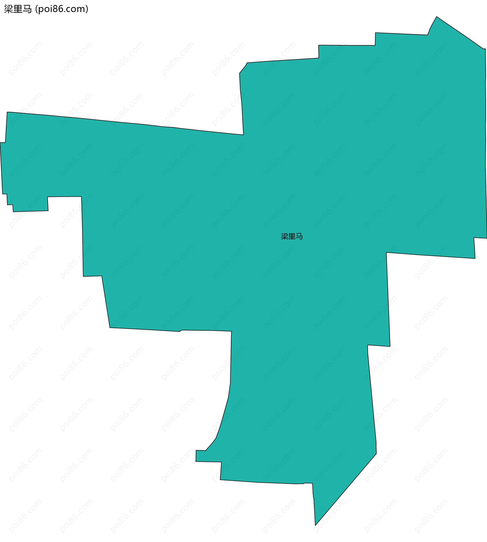 梁里马边界地图