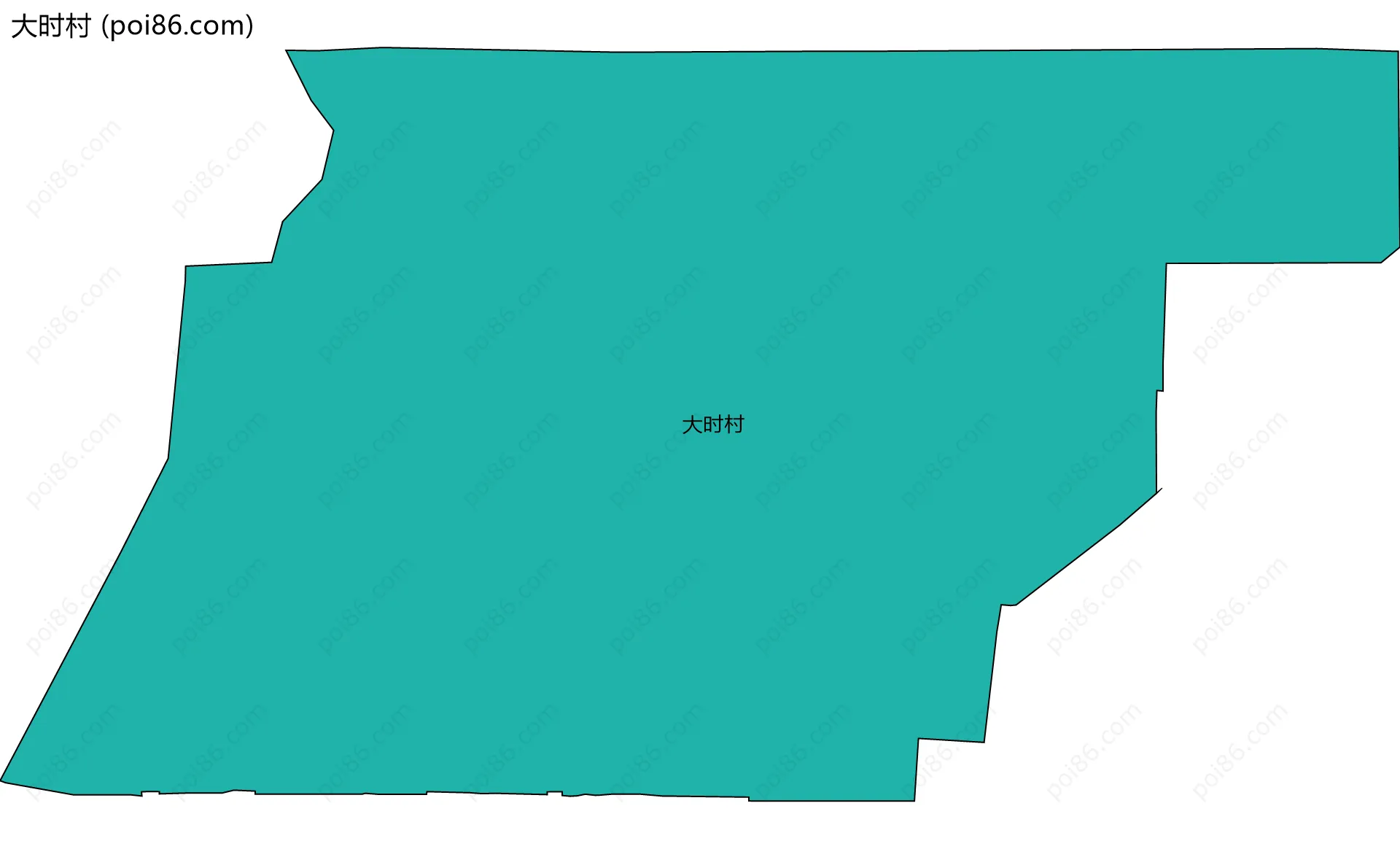 大时村边界地图