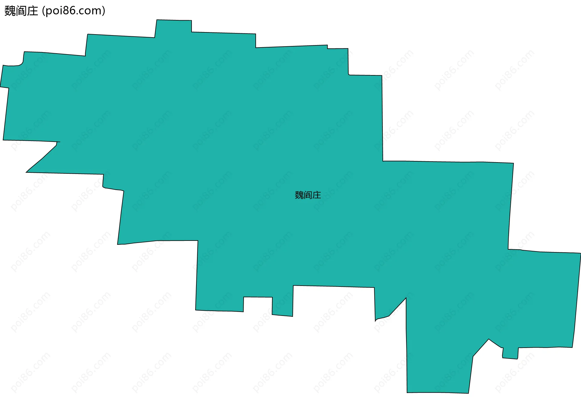 魏阎庄边界地图