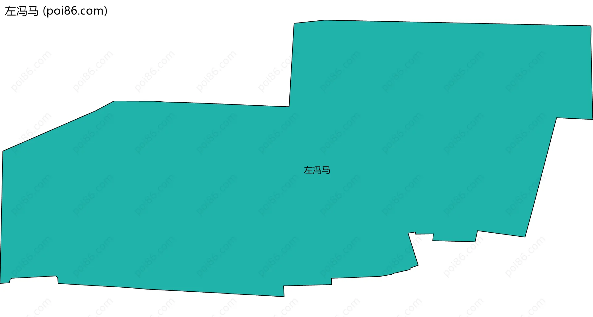 左冯马边界地图