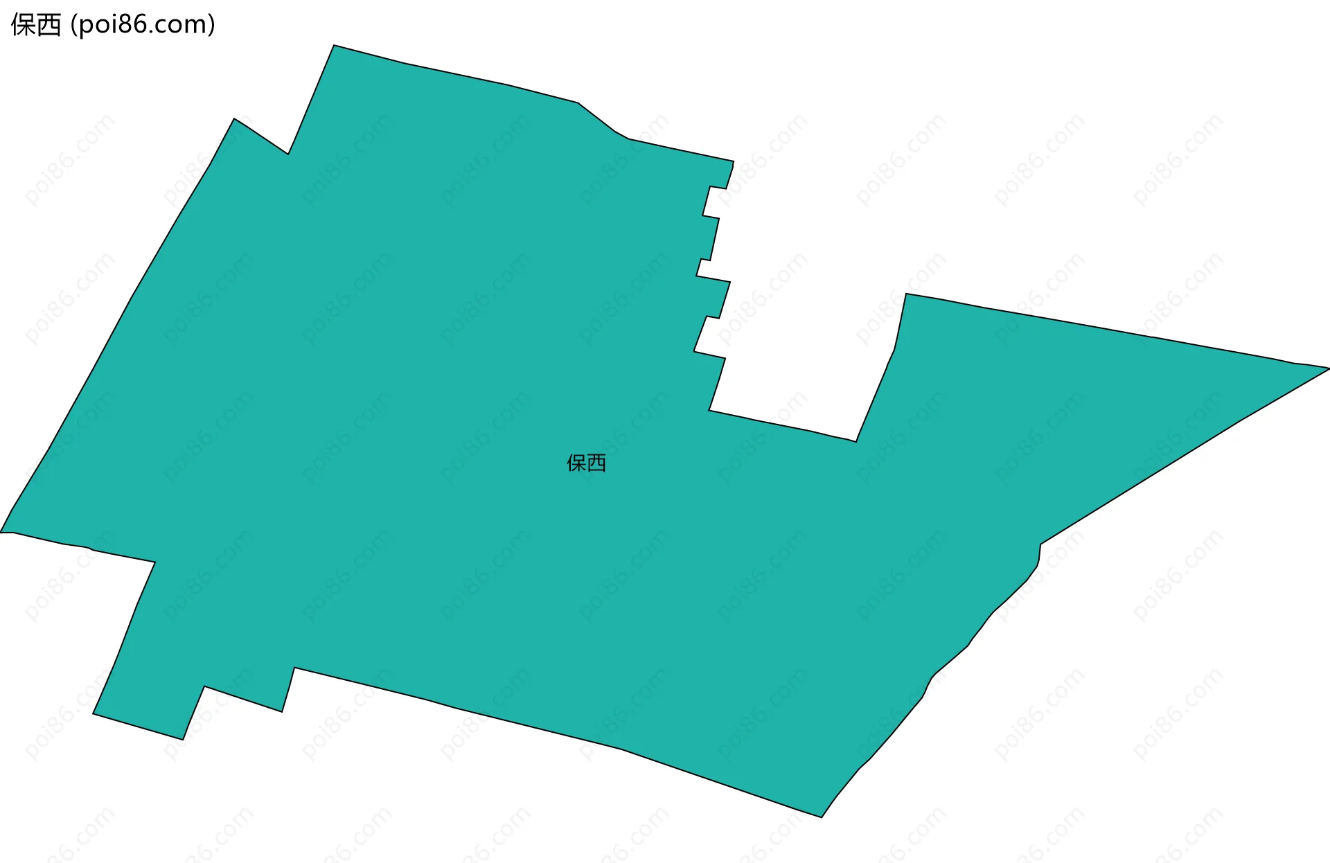 保西边界地图