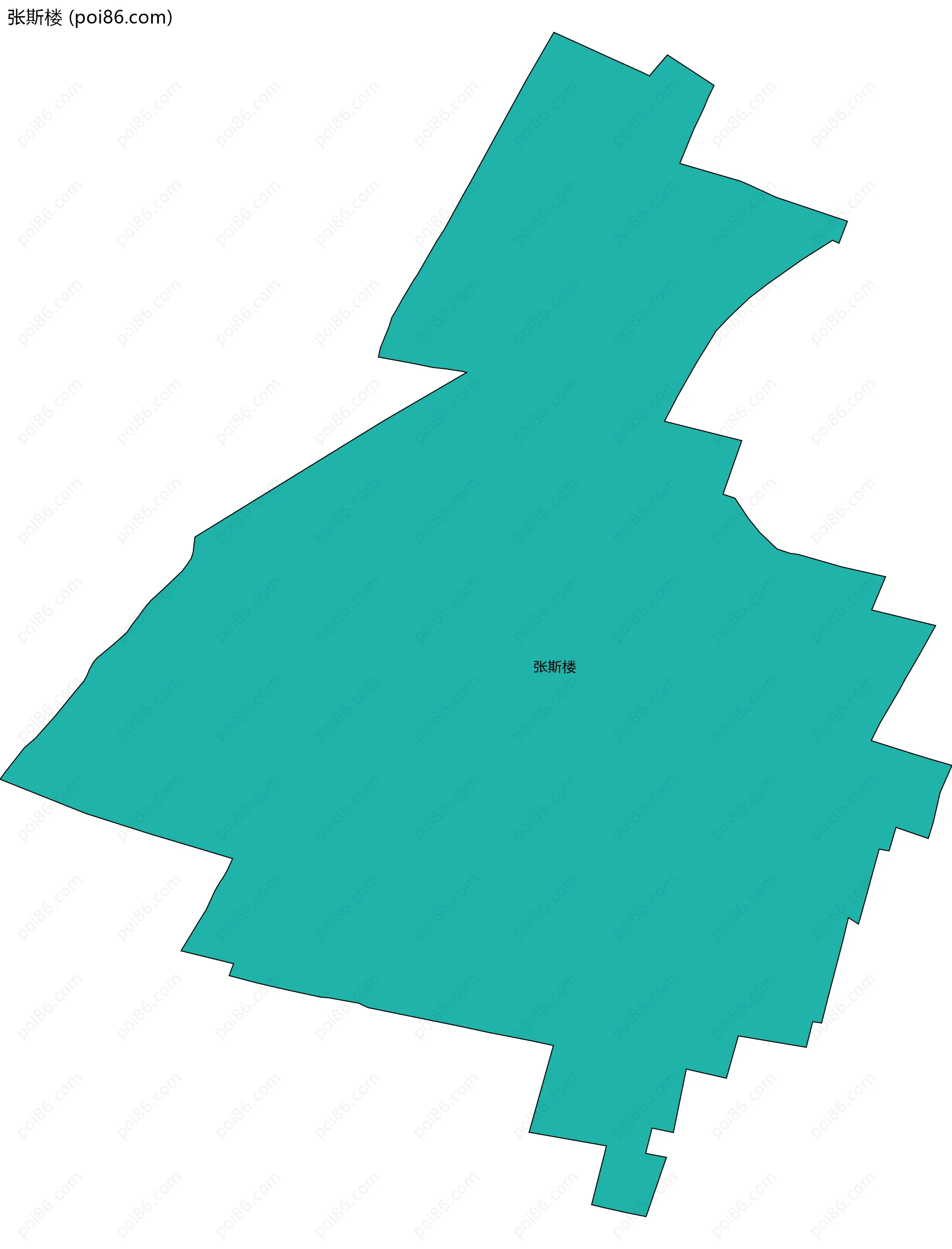 张斯楼边界地图