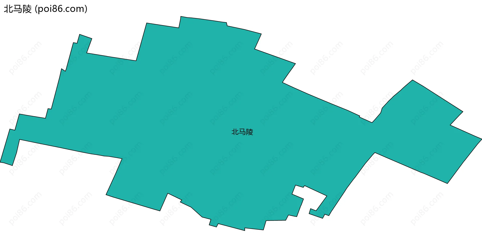 北马陵边界地图