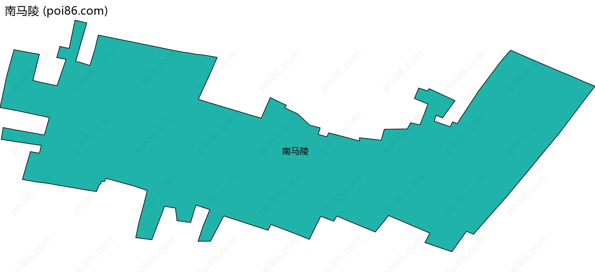 南马陵边界地图