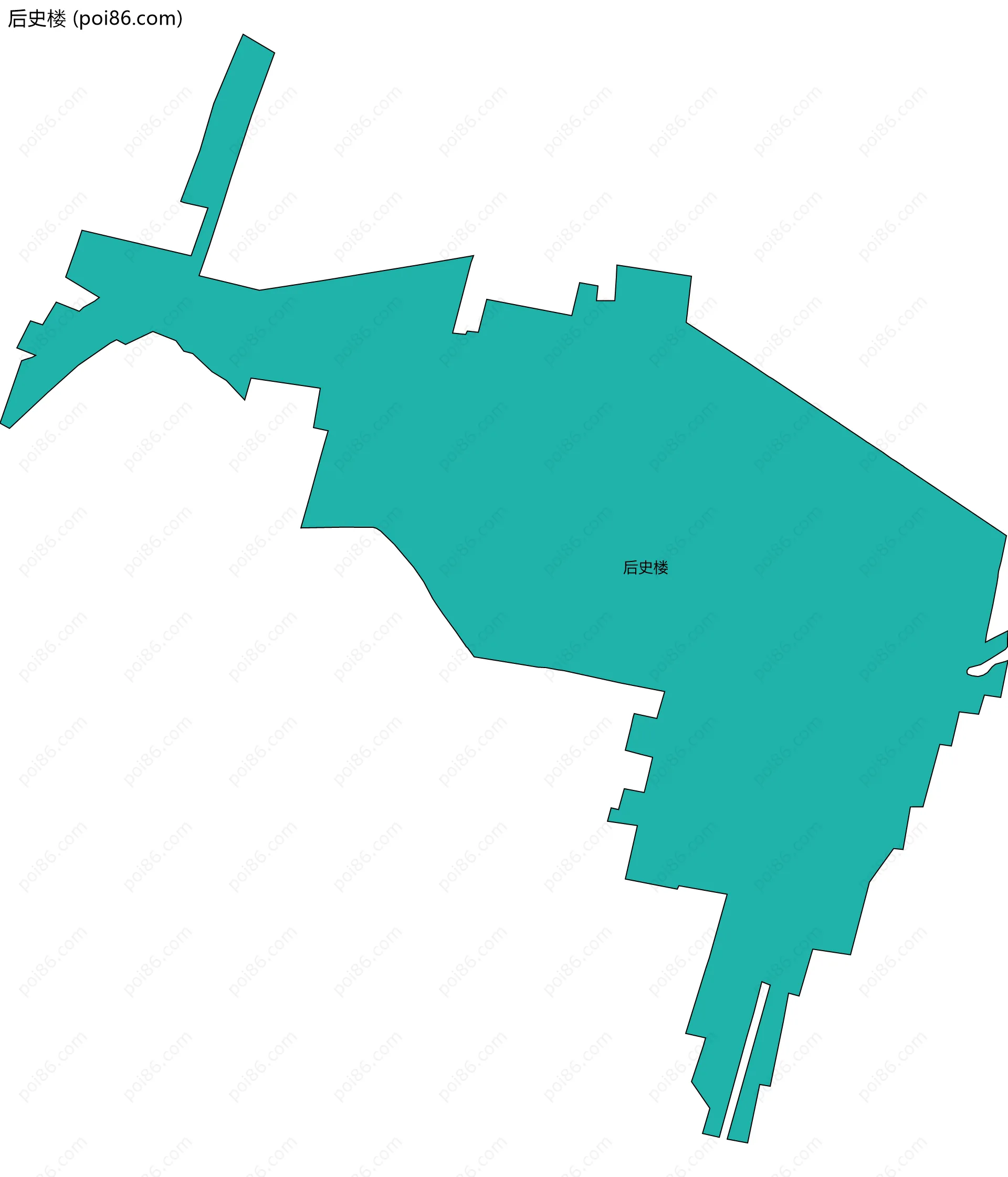 后史楼边界地图