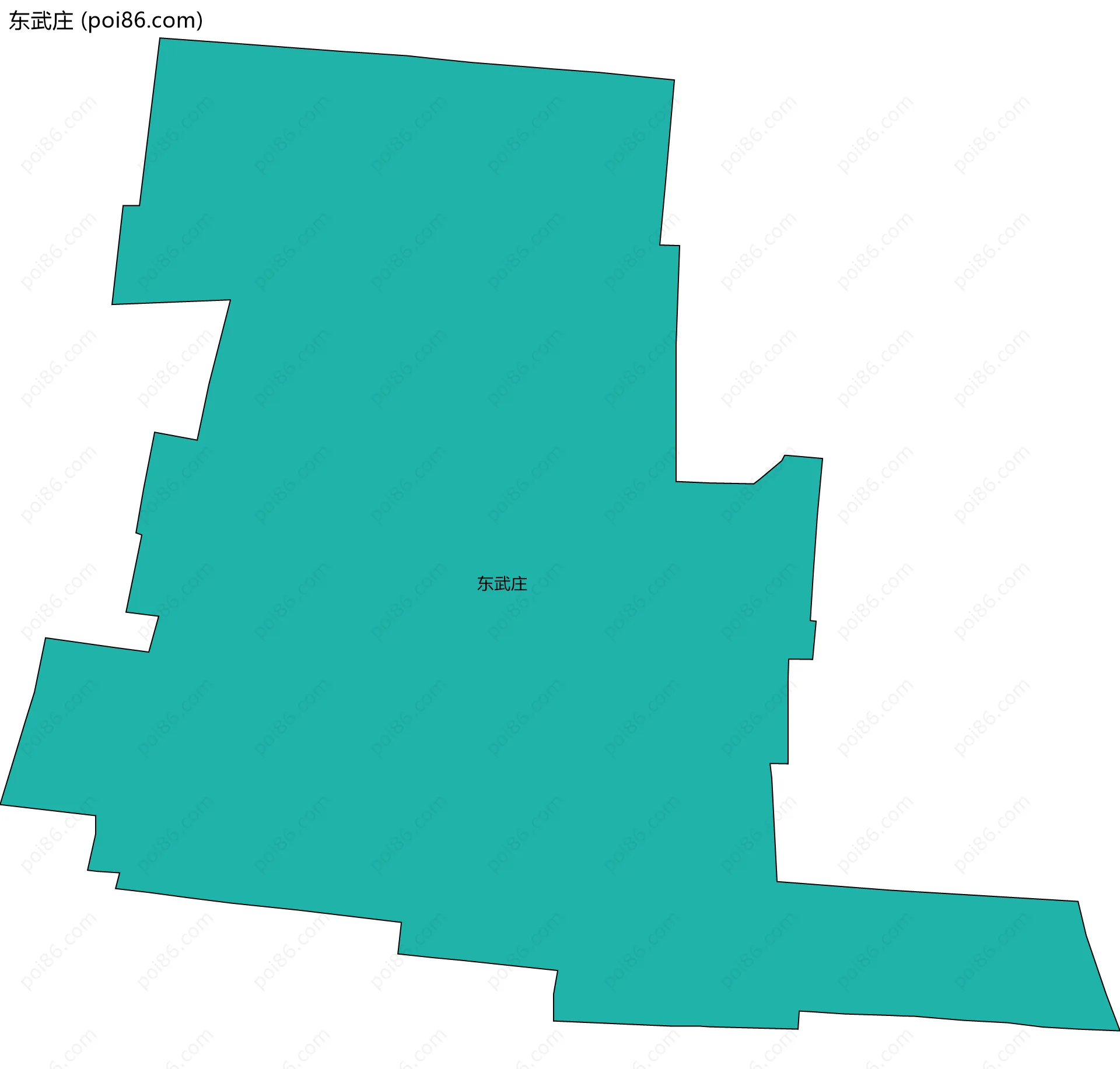 东武庄边界地图