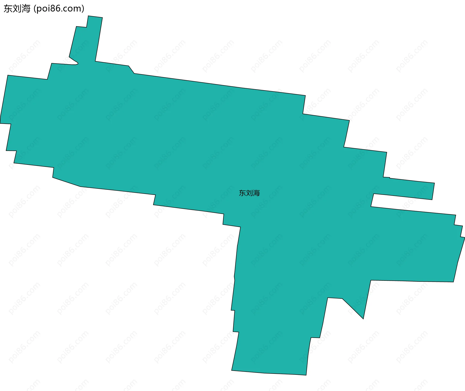 东刘海边界地图